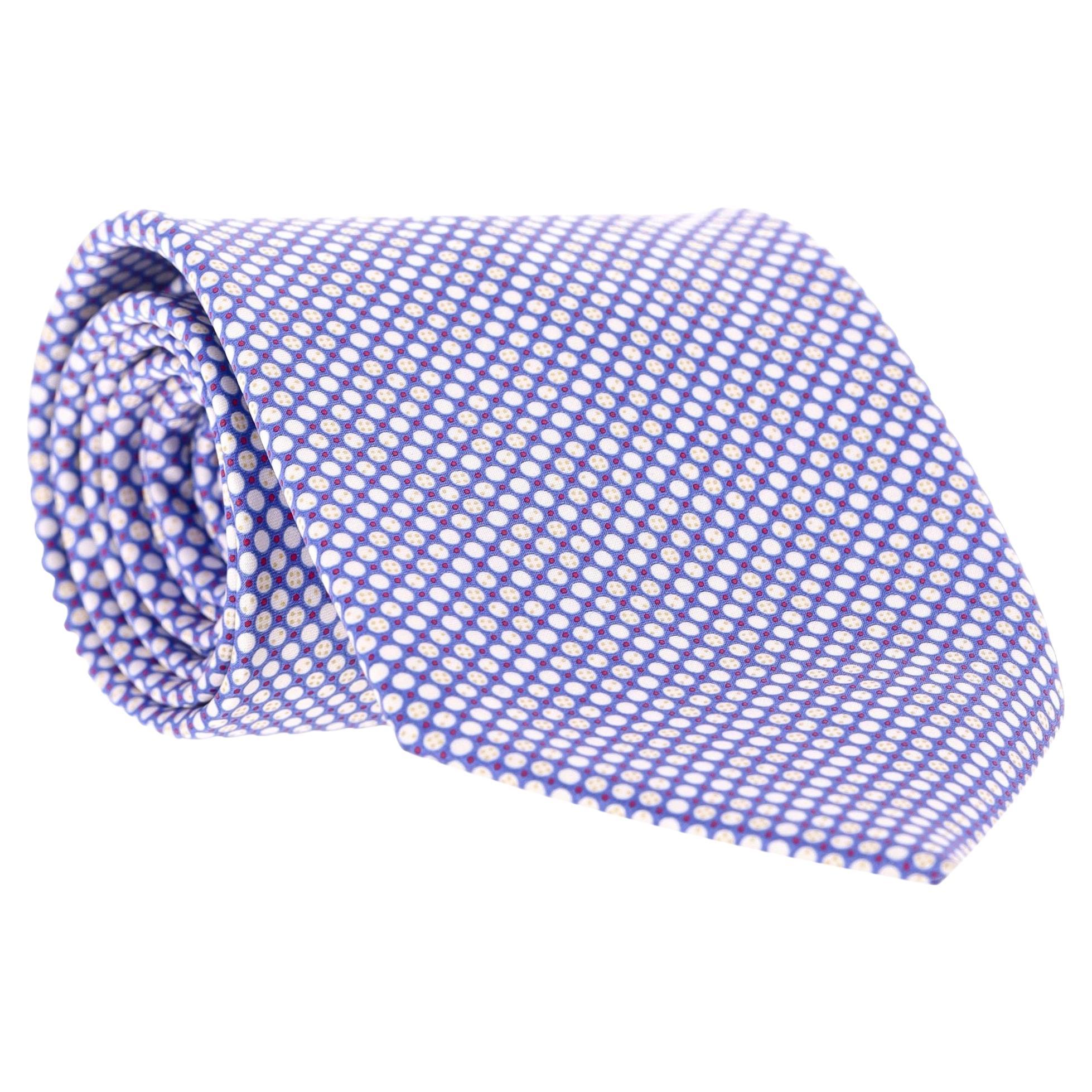 Stefano Ricci Printed Silk Tie With Swarovski Crystals