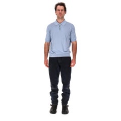Stefano Ricci Silk Polo Shirt With Crocodile Zip