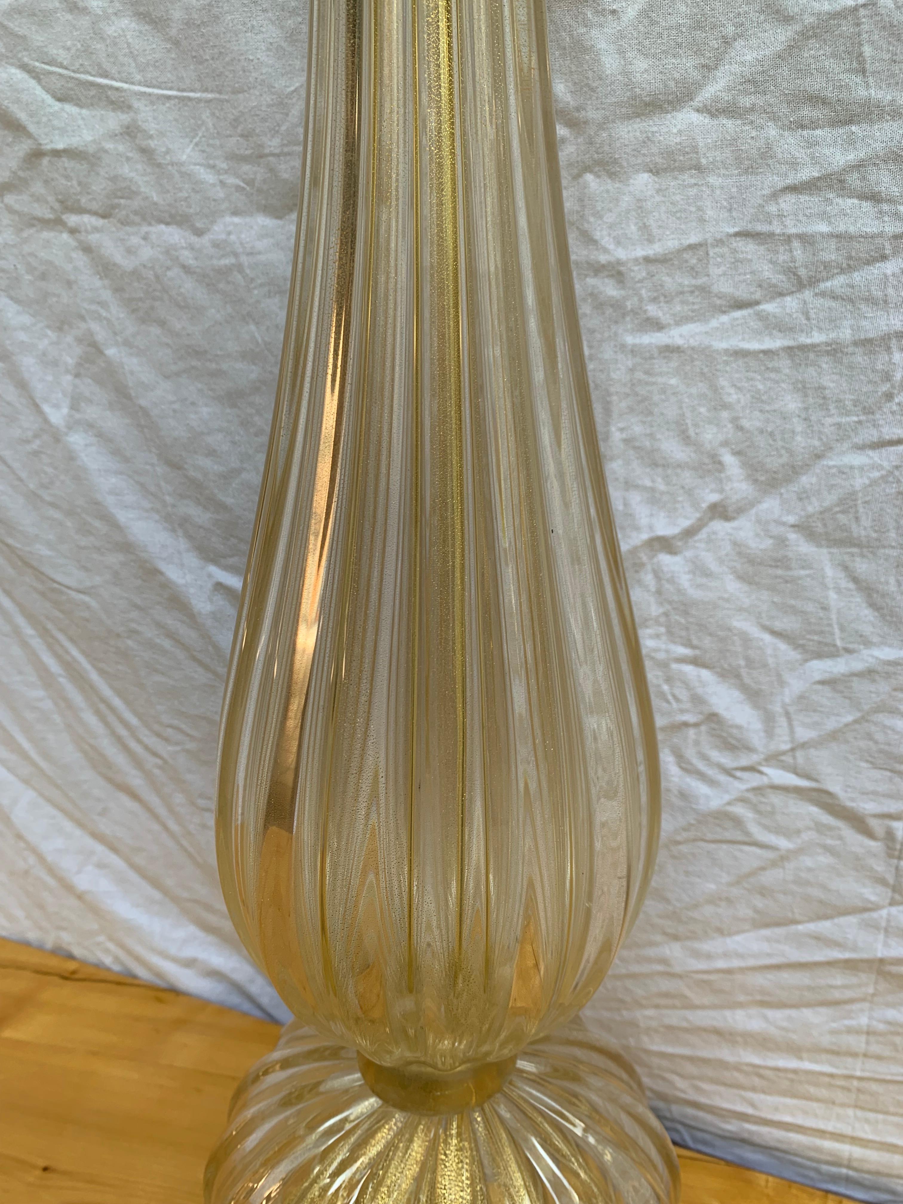 Stefano TOSO, Pair of Murano Table Lamps, 1990 In Good Condition In Saint ouen, FR