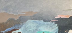Blue Nuanced & Earthy Abstract Landscape By Contemporary Artist Steffen Bue