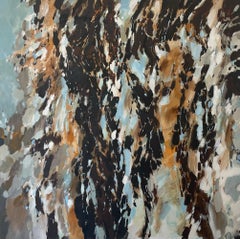"Time Changes All" A Large Abstract With Earthy Colors By Steffen Bue