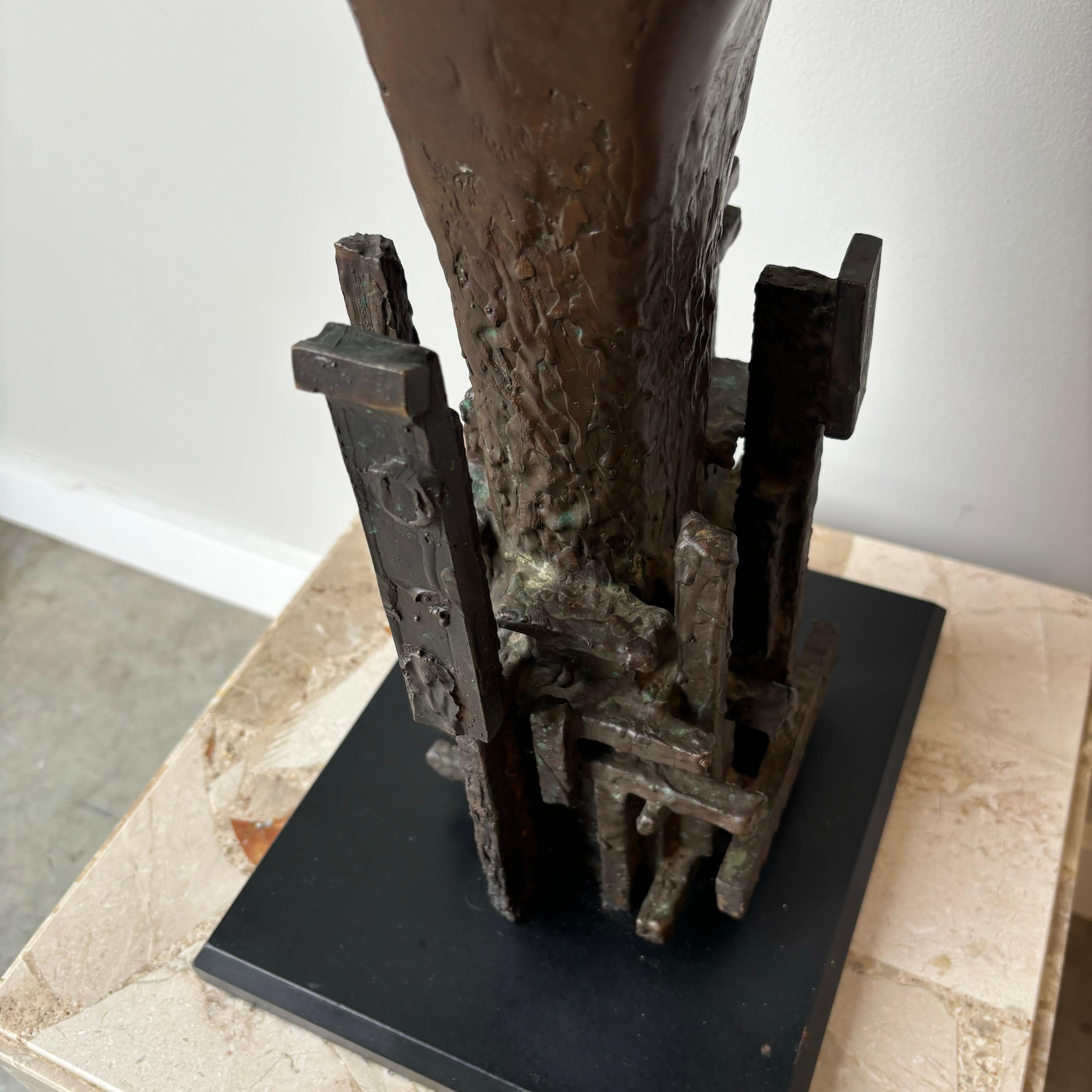 Scultura astratta in bronzo di Steffen Lüttge, anni '80, Danimarca in vendita 5