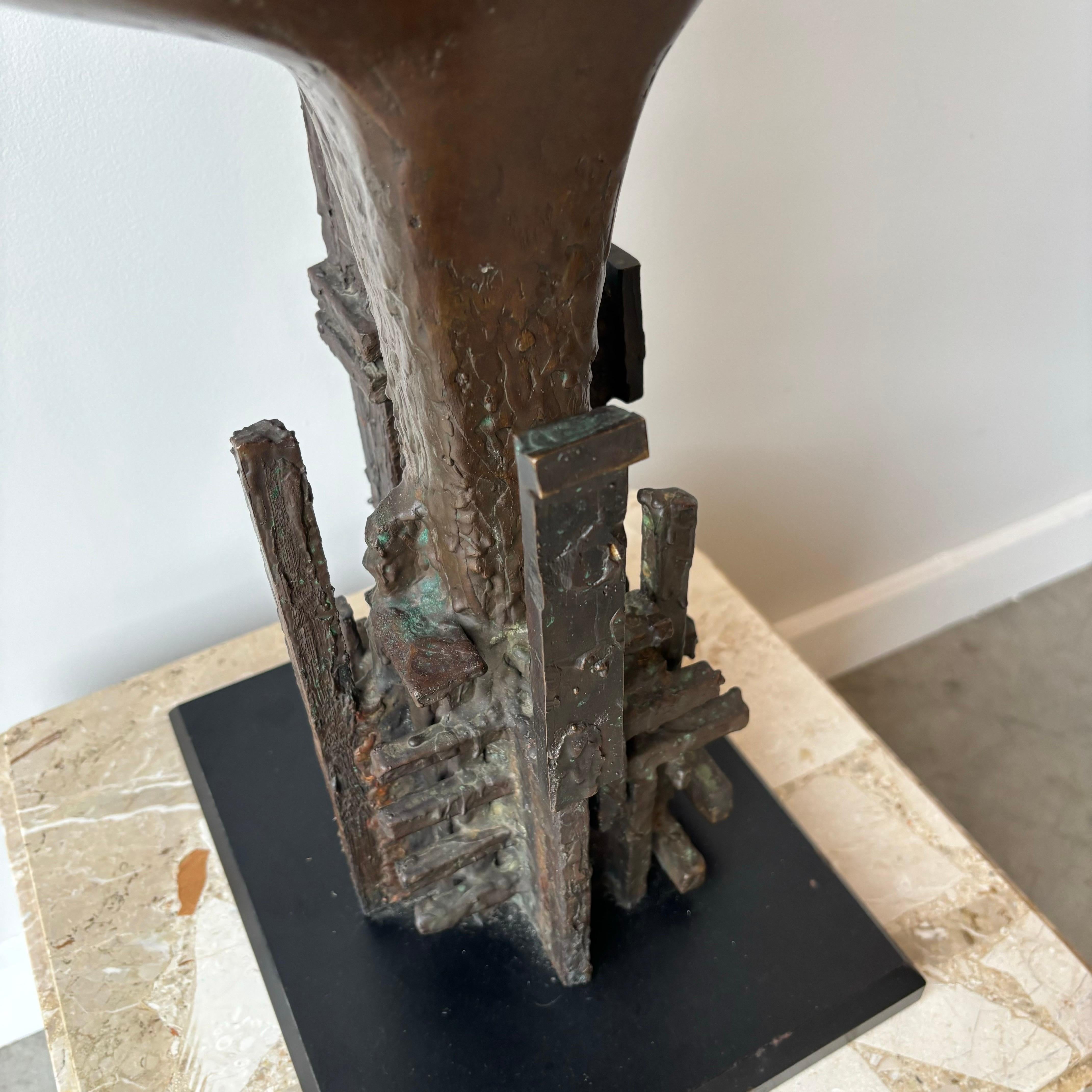 Scultura astratta in bronzo di Steffen Lüttge, anni '80, Danimarca in vendita 6