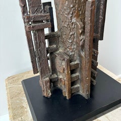 Steffen Lüttge Bronze Abstract Sculpture, 1980s, Denmark