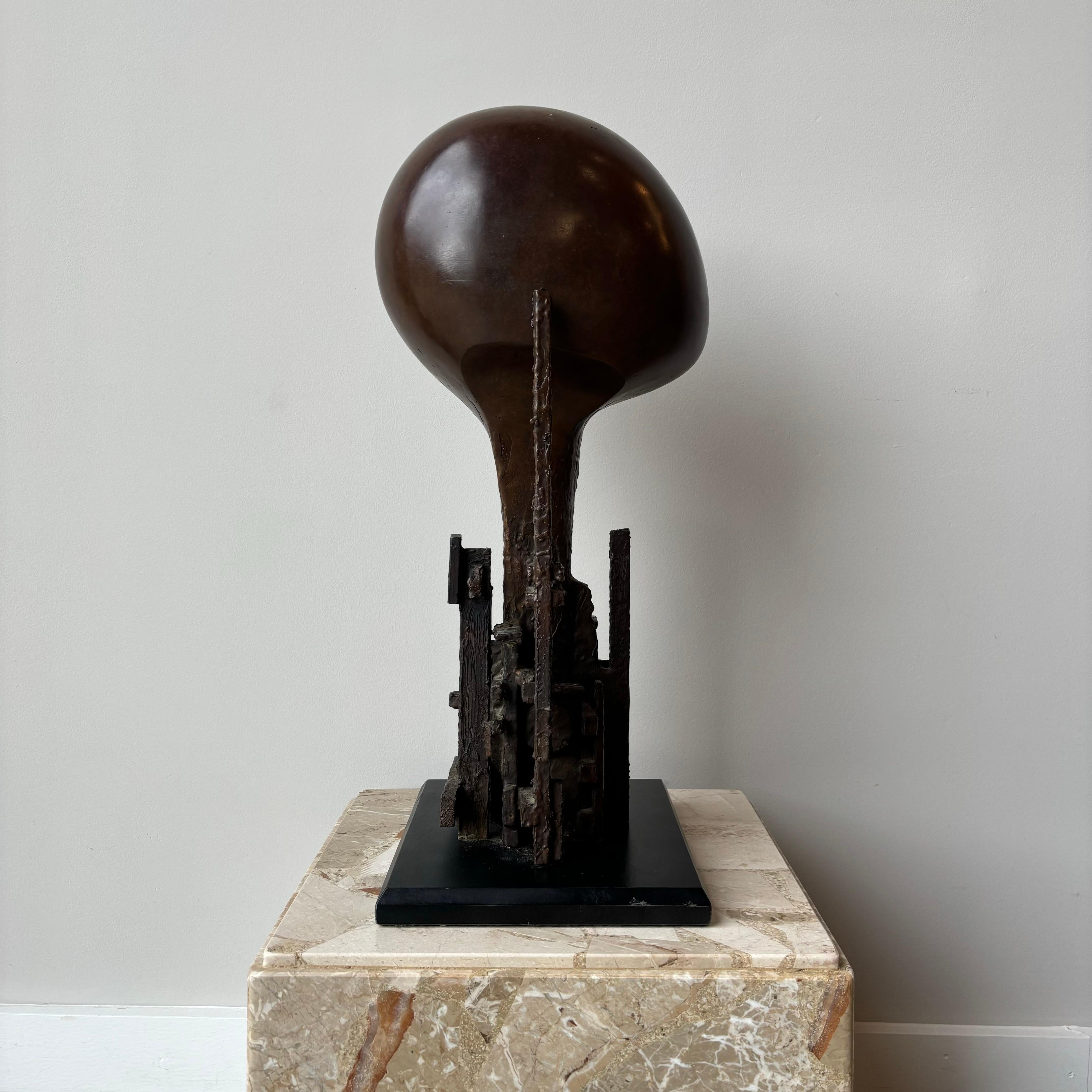 Scultura astratta in bronzo di Steffen Lüttge, anni '80, Danimarca in vendita 1