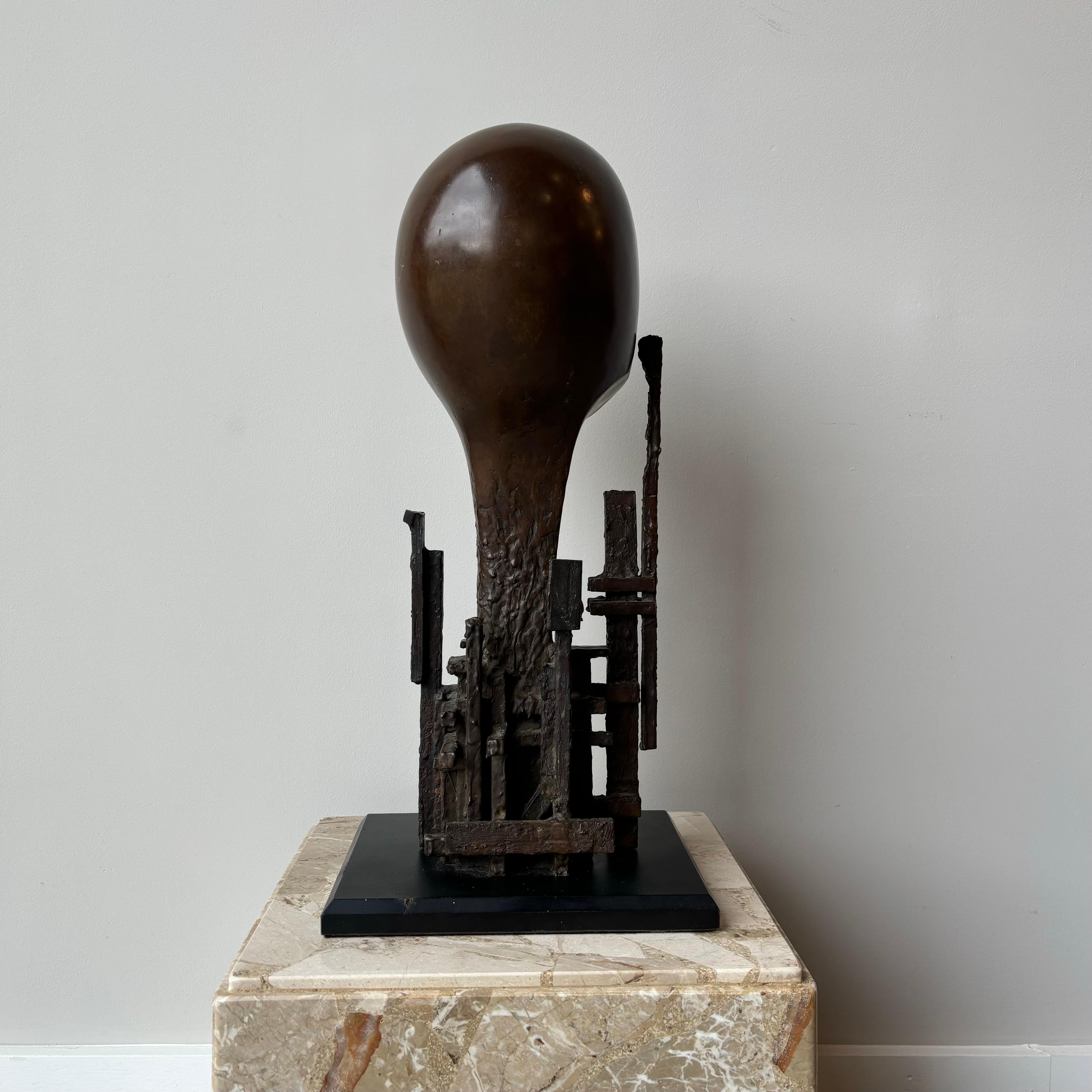 Scultura astratta in bronzo di Steffen Lüttge, anni '80, Danimarca in vendita 2