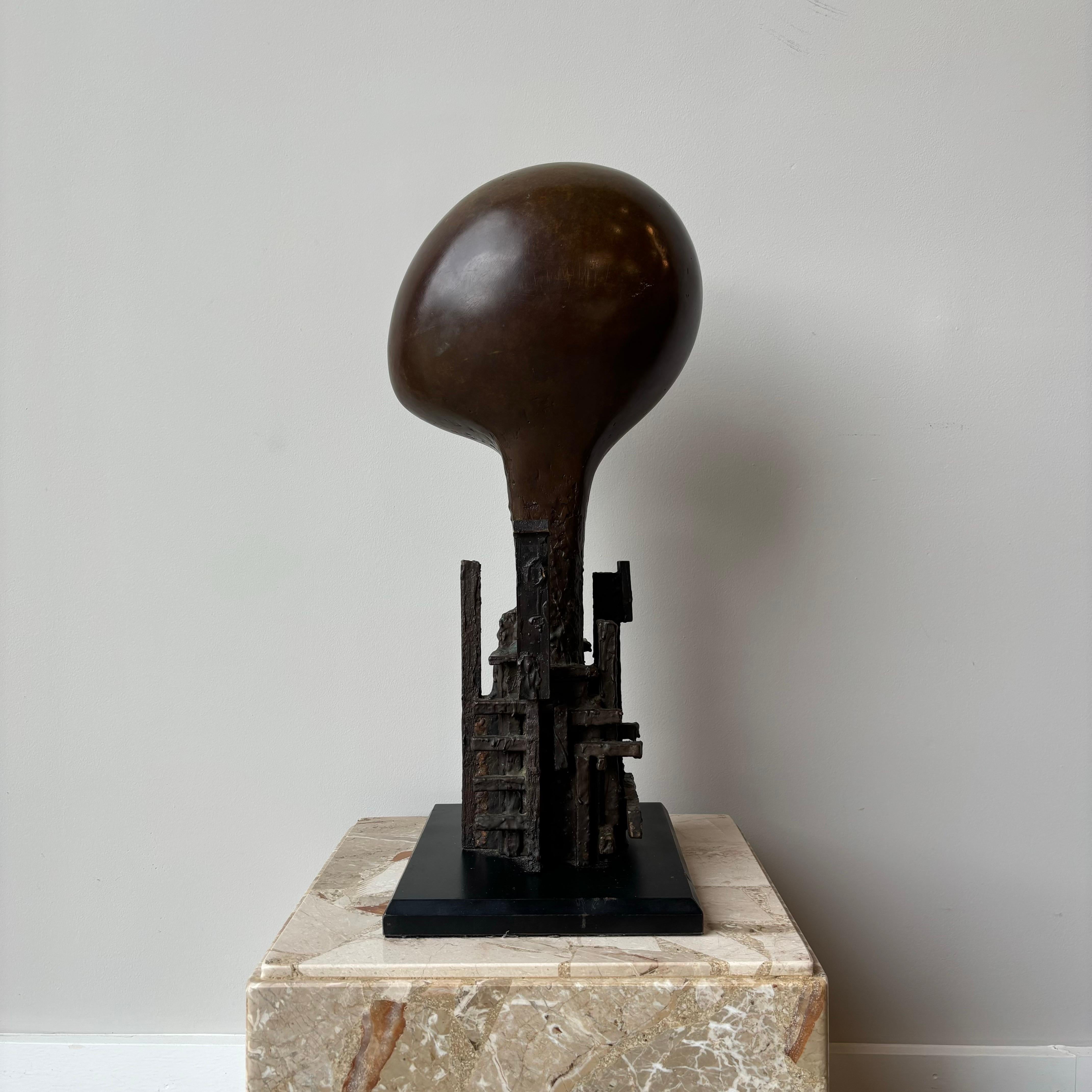 Scultura astratta in bronzo di Steffen Lüttge, anni '80, Danimarca in vendita 3