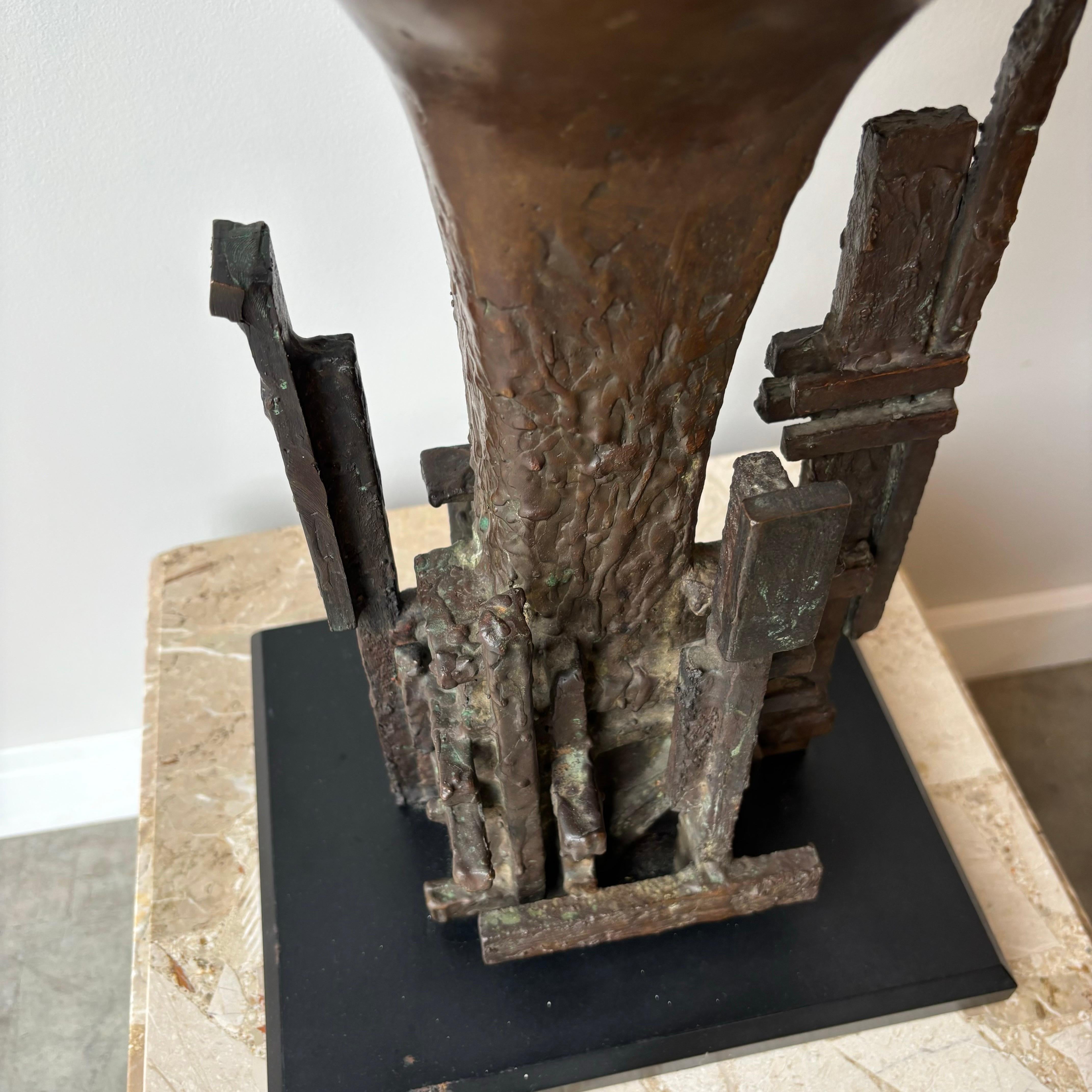 Scultura astratta in bronzo di Steffen Lüttge, anni '80, Danimarca in vendita 4