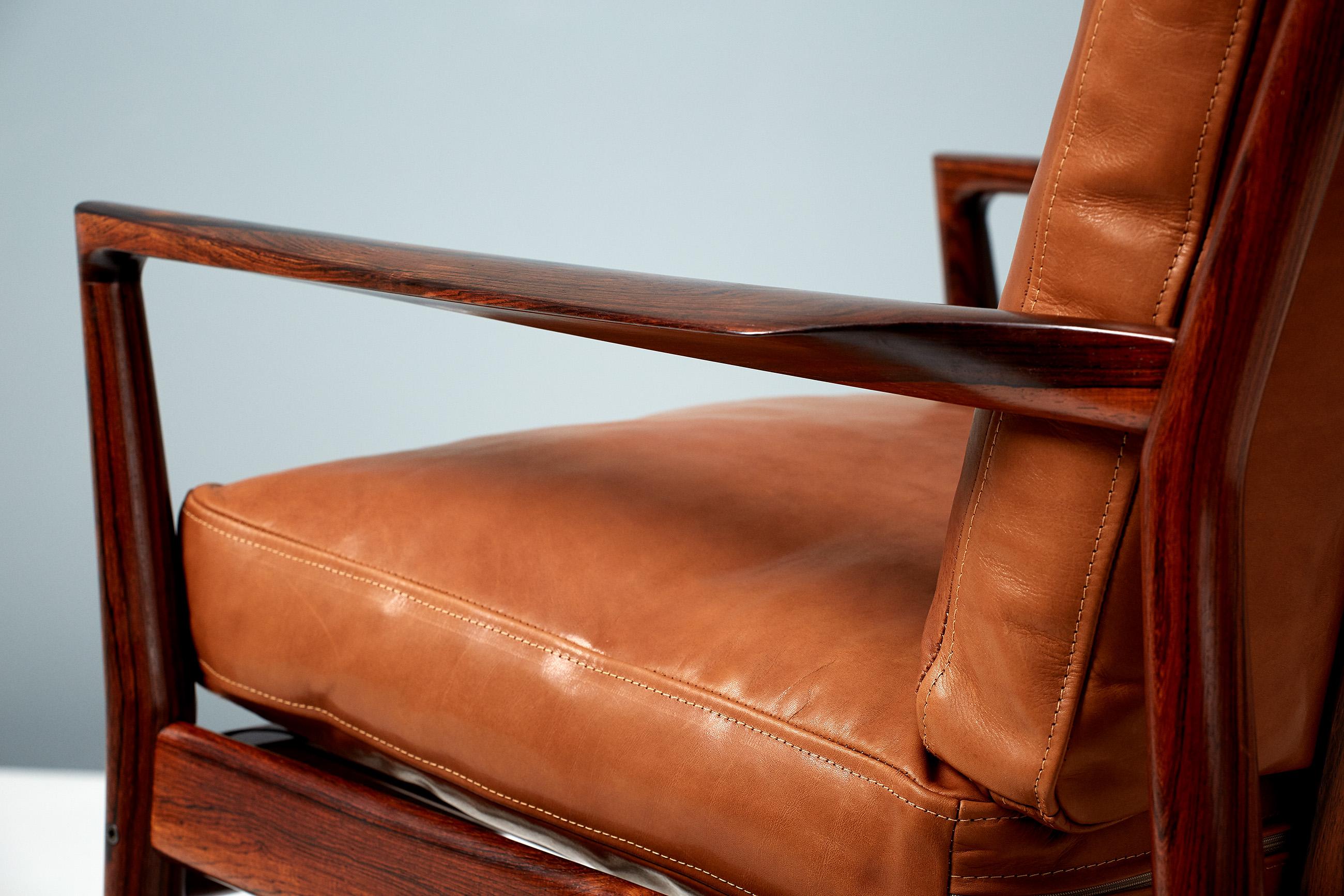 Steffen Syrach-Larsen Rosewood Lounge Chairs, c1960s In Excellent Condition In London, GB