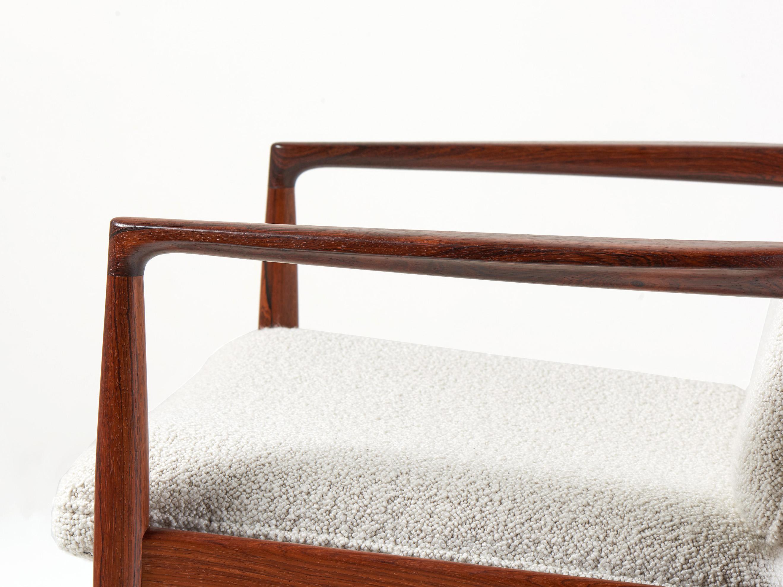 Steffen Syrach-Larsen Rosewood Lounge Chairs, c1960s In Excellent Condition For Sale In London, England