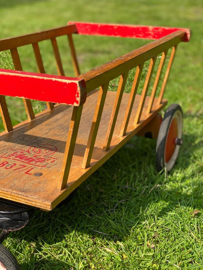 Steiff 1950's Children's Wooden Wagon Handcart, Germany For Sale 3