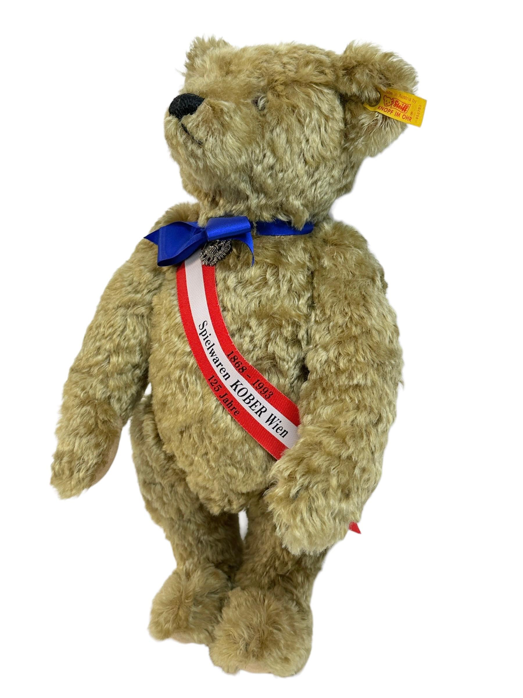 Steiff Collectible Teddy Bear Toy Store Kober Vienna exclusive, Vintage Austria For Sale 1