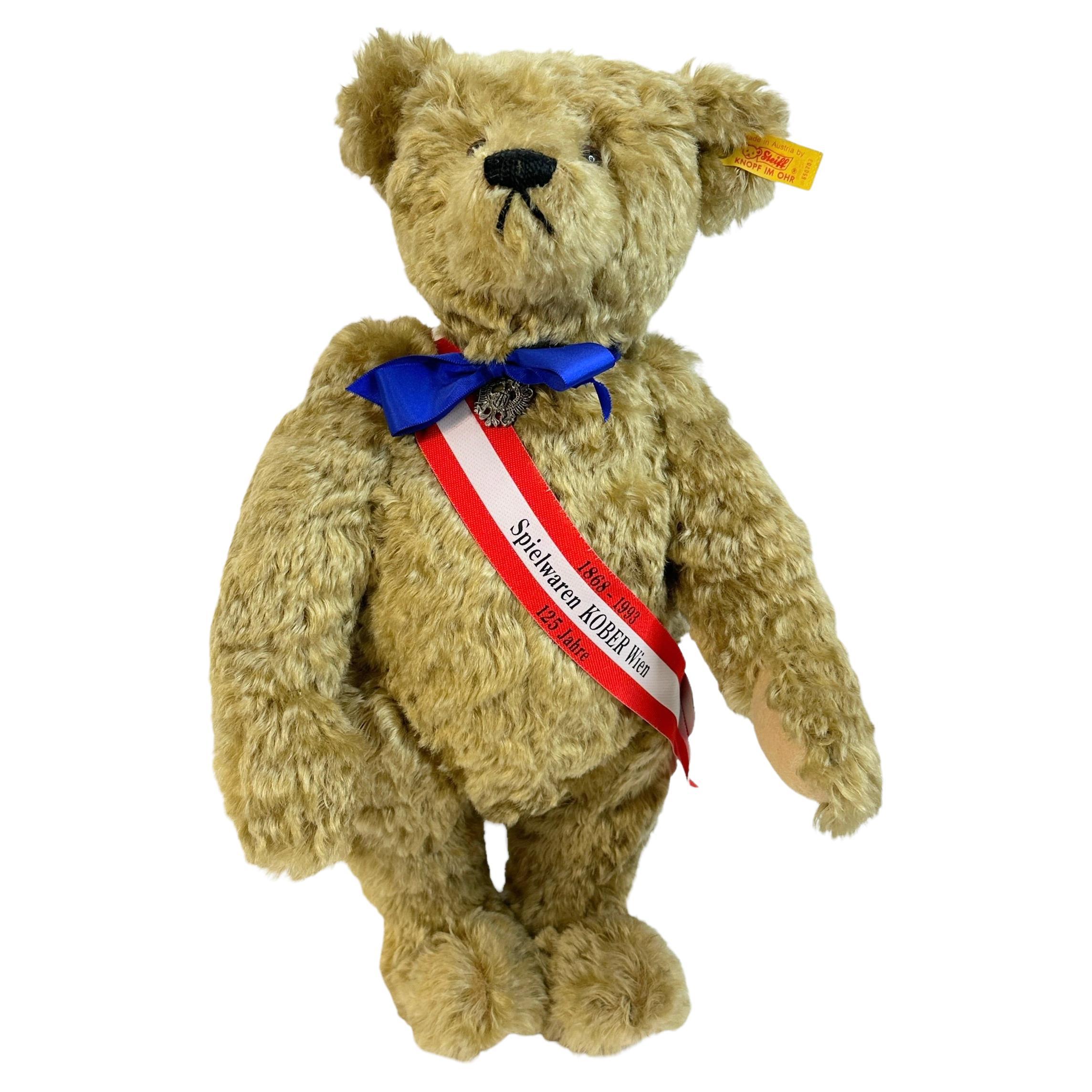 Steiff Collectible Teddy Bear Toy Store Kober Vienna exclusive, Vintage Austria For Sale