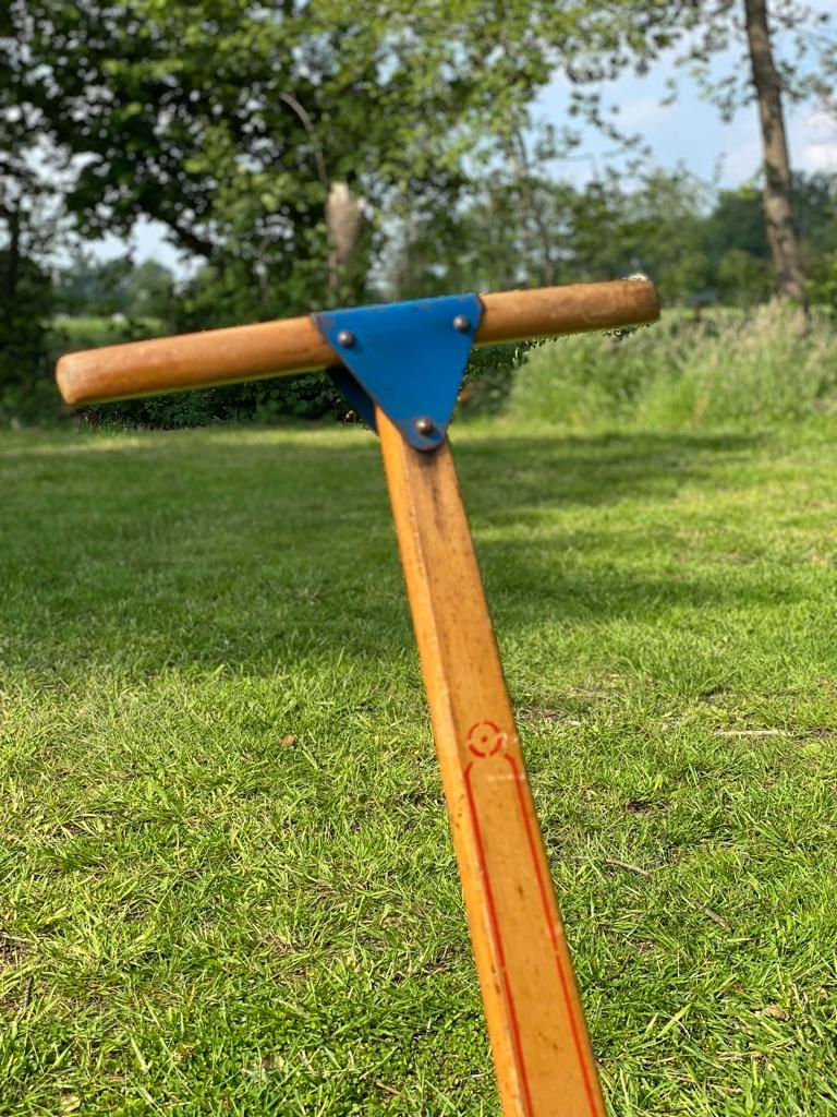 Metal Steiff Wooden Children's Scooter, Flitzro 73, 1952, Germany For Sale