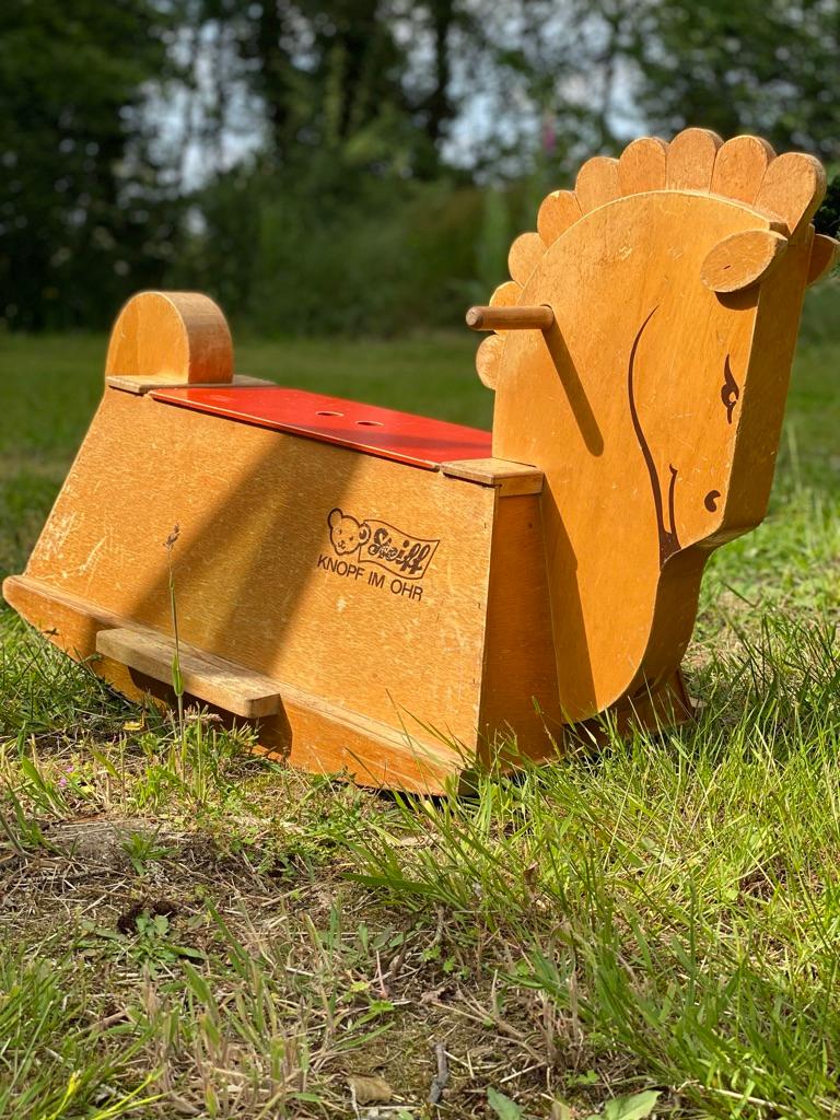 Steiff, Wooden Rocking Horse / Toy Chest 1970's Germany For Sale 6