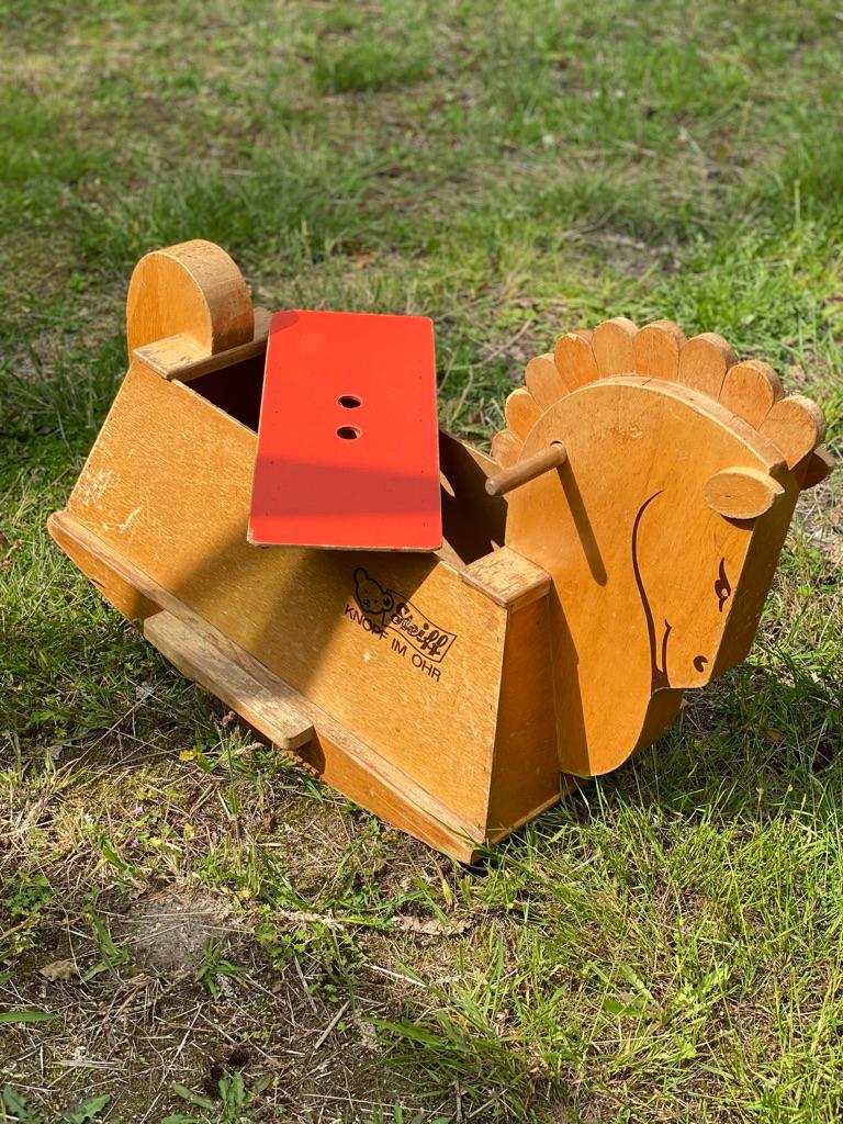 Steiff, Wooden Rocking Horse / Toy Chest 1970's Germany For Sale 8