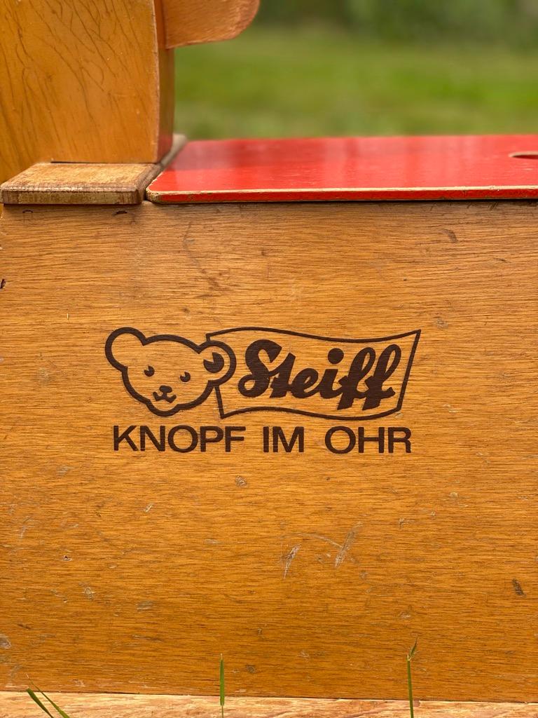 Steiff, Wooden Rocking Horse / Toy Chest 1970's Germany For Sale 1