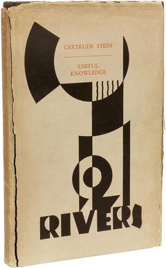 STEIN, Gertrude. Nützliches Wissen - 1928 - ERSTE AUSGABE PRÄSENTATIONSKOPIE!