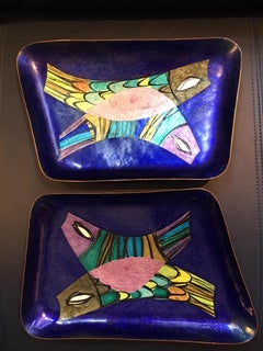 Steinbock Email Austrian Enamel Fish Dishes