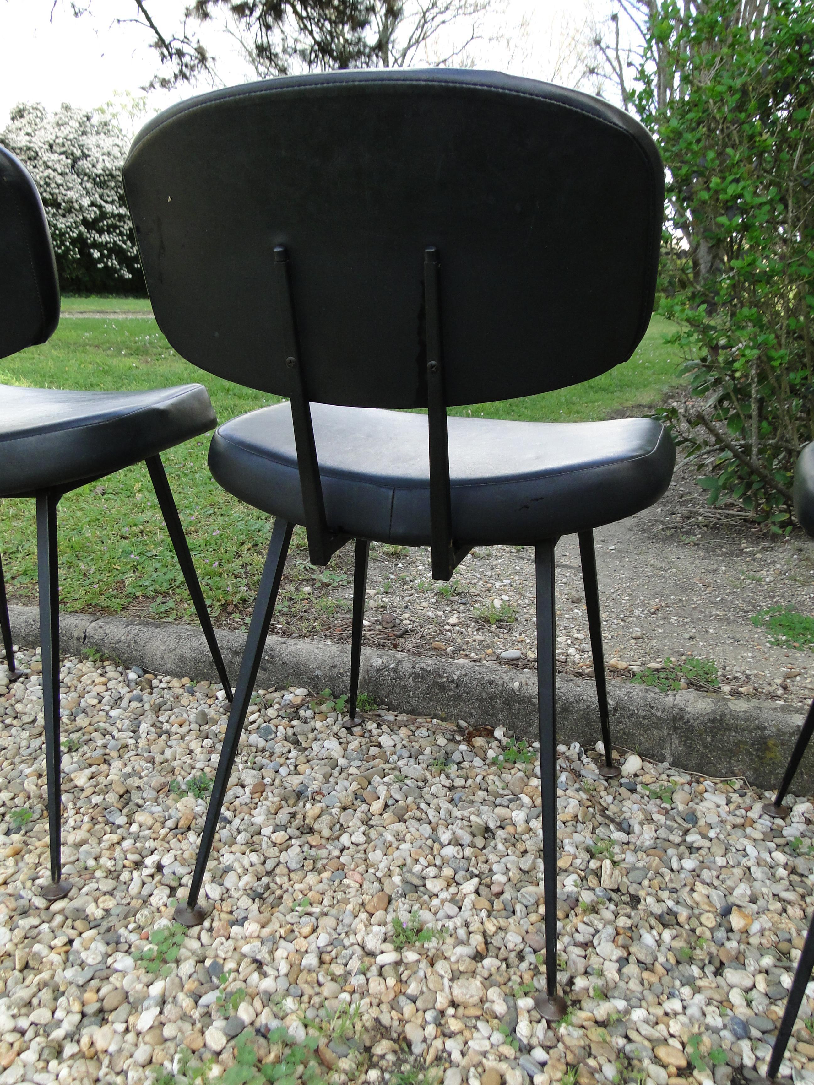 Steiner Airborne 6 Chairs Guariche Paulin Mortier Motte Thonet Arp French  3