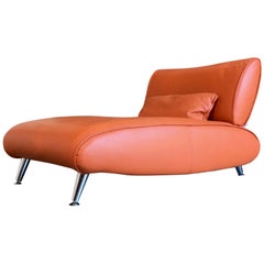 Vintage Steiner Leather Chaise Longue