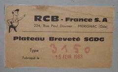 Steiner Metal Desk with Faux Vellum Drawer Fronts and Formica Tops, French, 1963