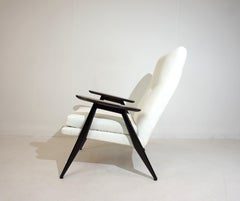Steiner SK640 Lounge Chair von Pierre Guariche, Samt, Mitte des Jahrhunderts