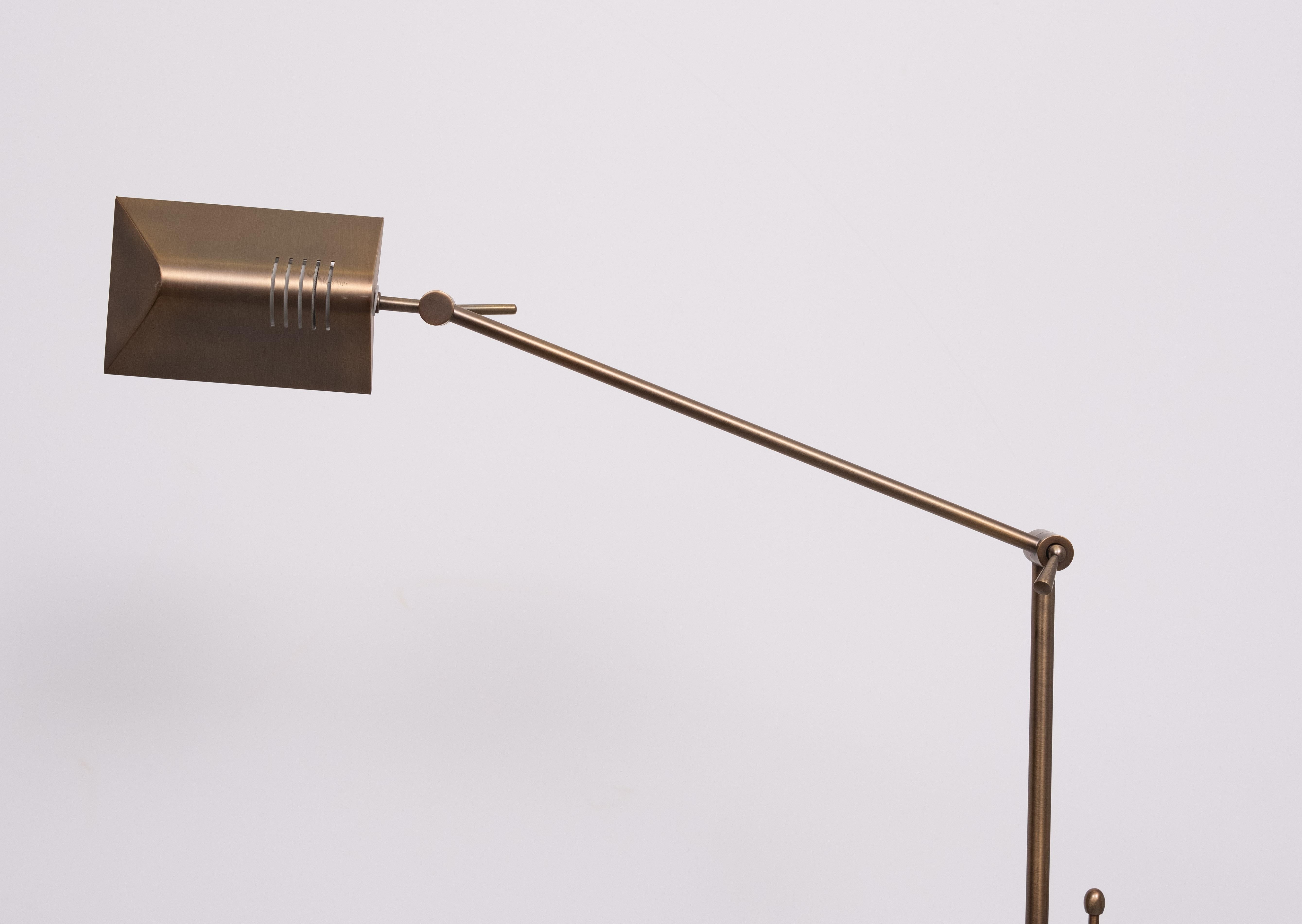 Steinhauer Bronze color floor lamp 1980s Germany For Sale 2