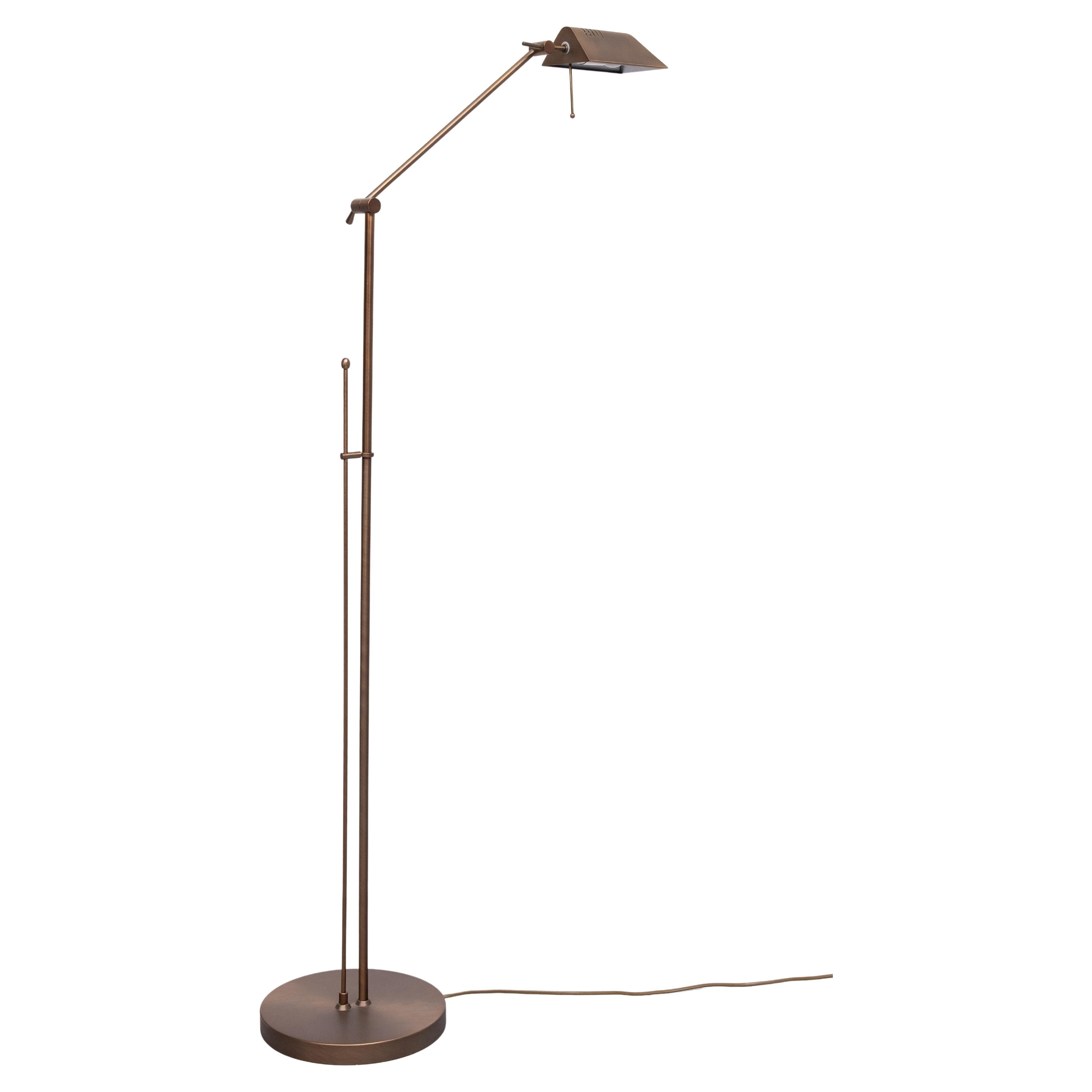Steinhauer Bronze color floor lamp 1980s Germany For Sale