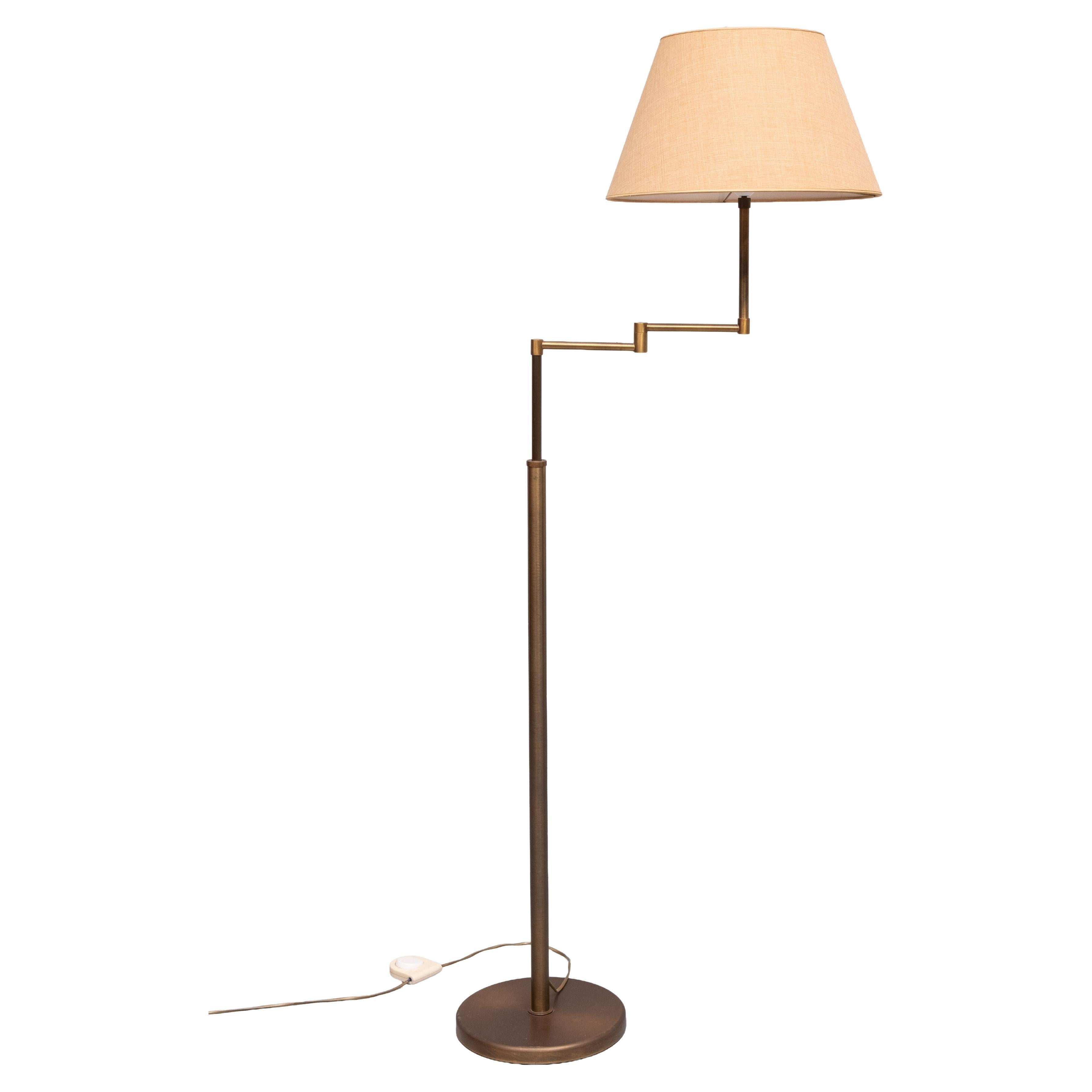 Steinhauer Swing arm Library floor lamp Germany For Sale