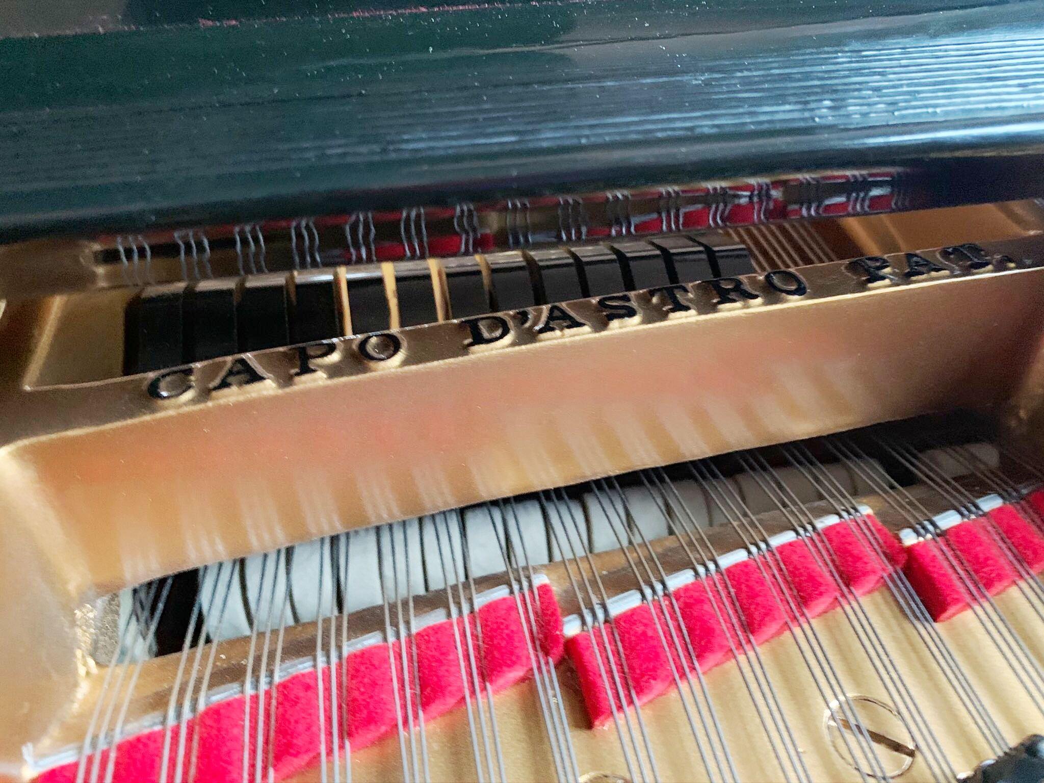 Early 20th Century Steinway Baby Grand Piano with Matching Tufted Leather Stool