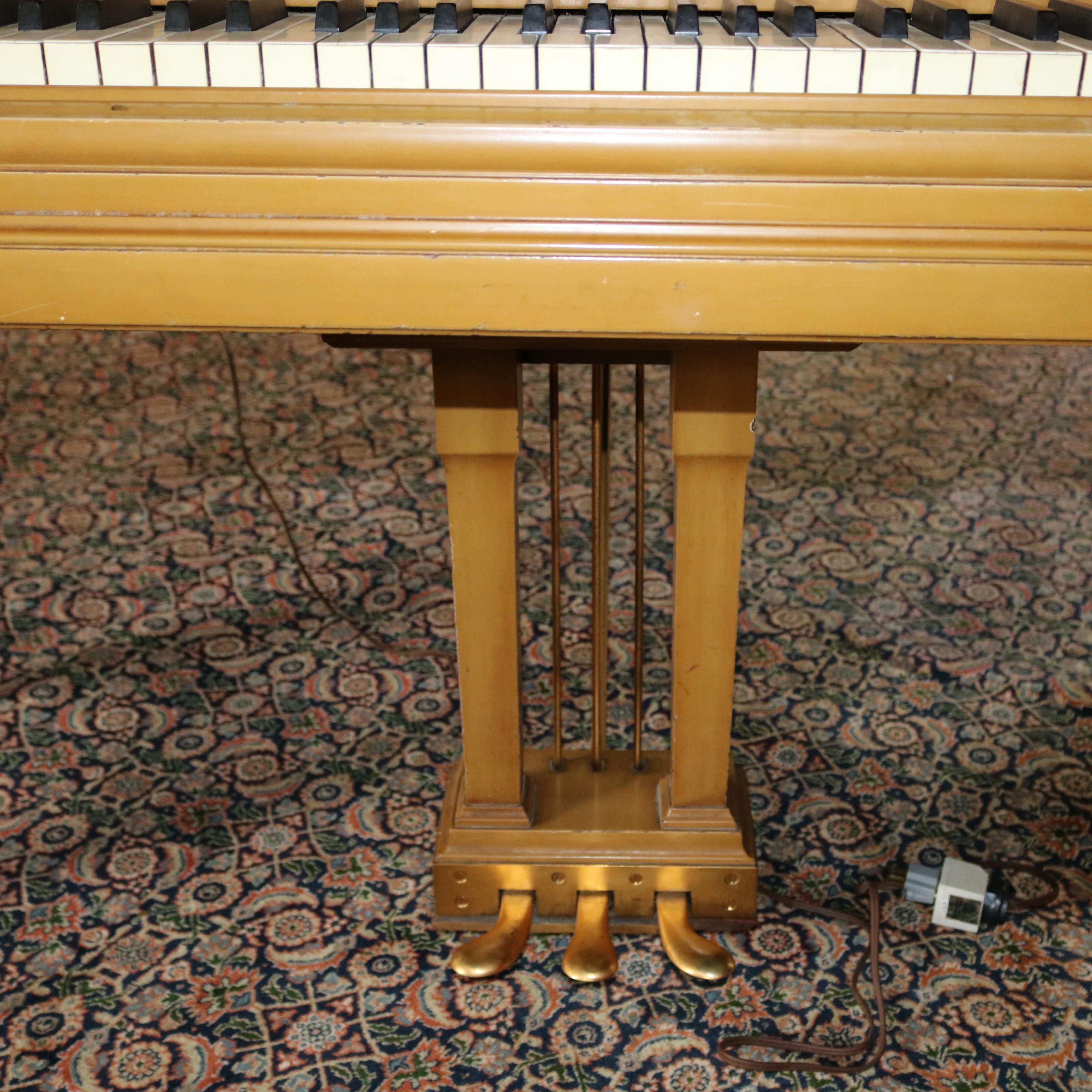 Steinway Duo Art M Aeolian Player Grand Piano, Custom Painted Decorated, 20th C 4