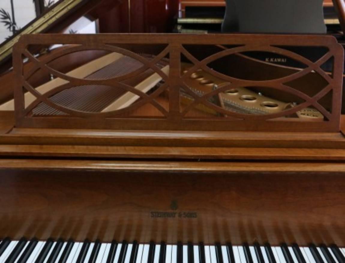 Polished Steinway M 1962 Chippendale Style Walnut Art Case $15, 950