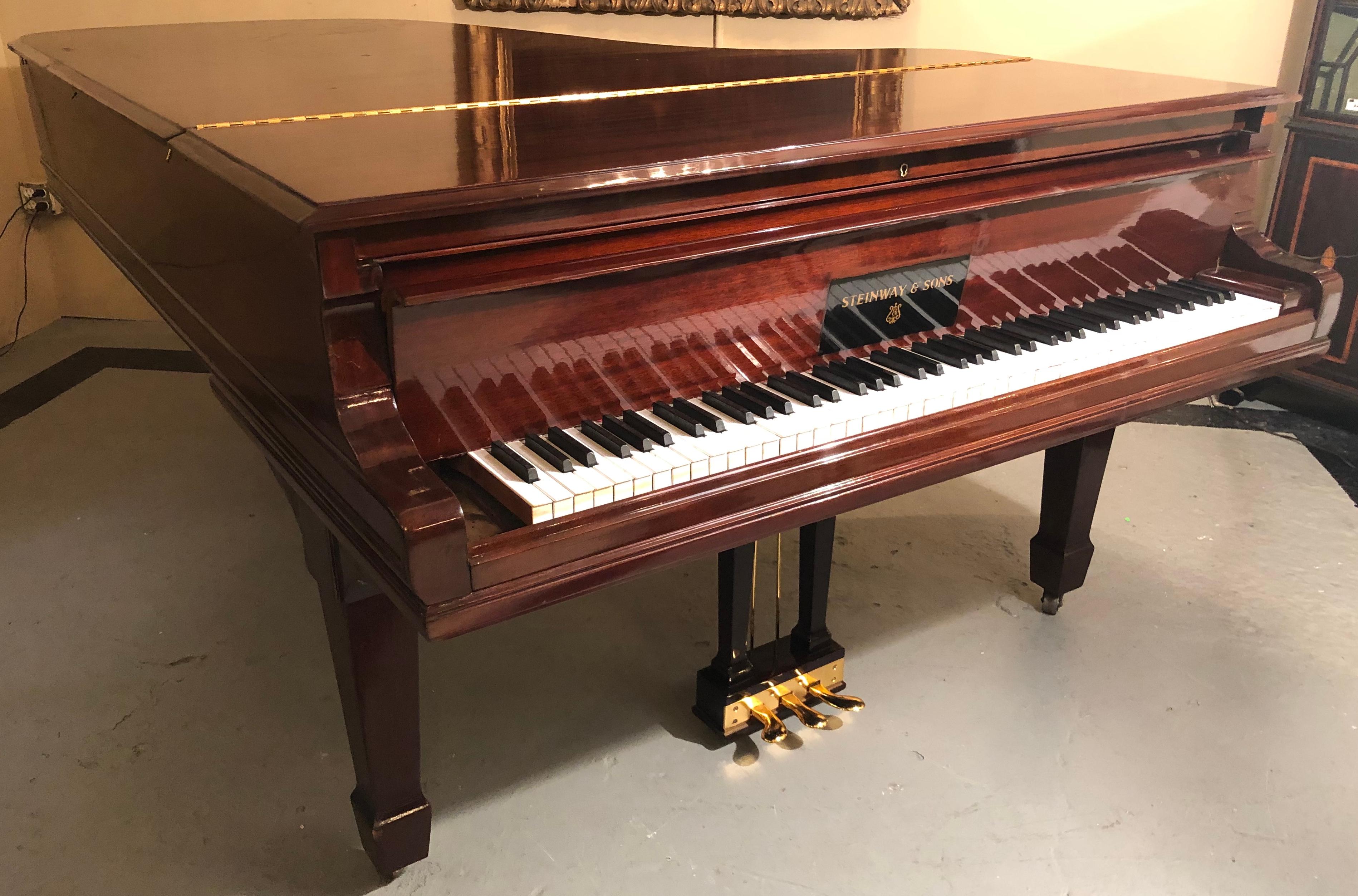 Steinway Model B Classic Grand Piano 1901 in a Refinished Mahogany Case 5