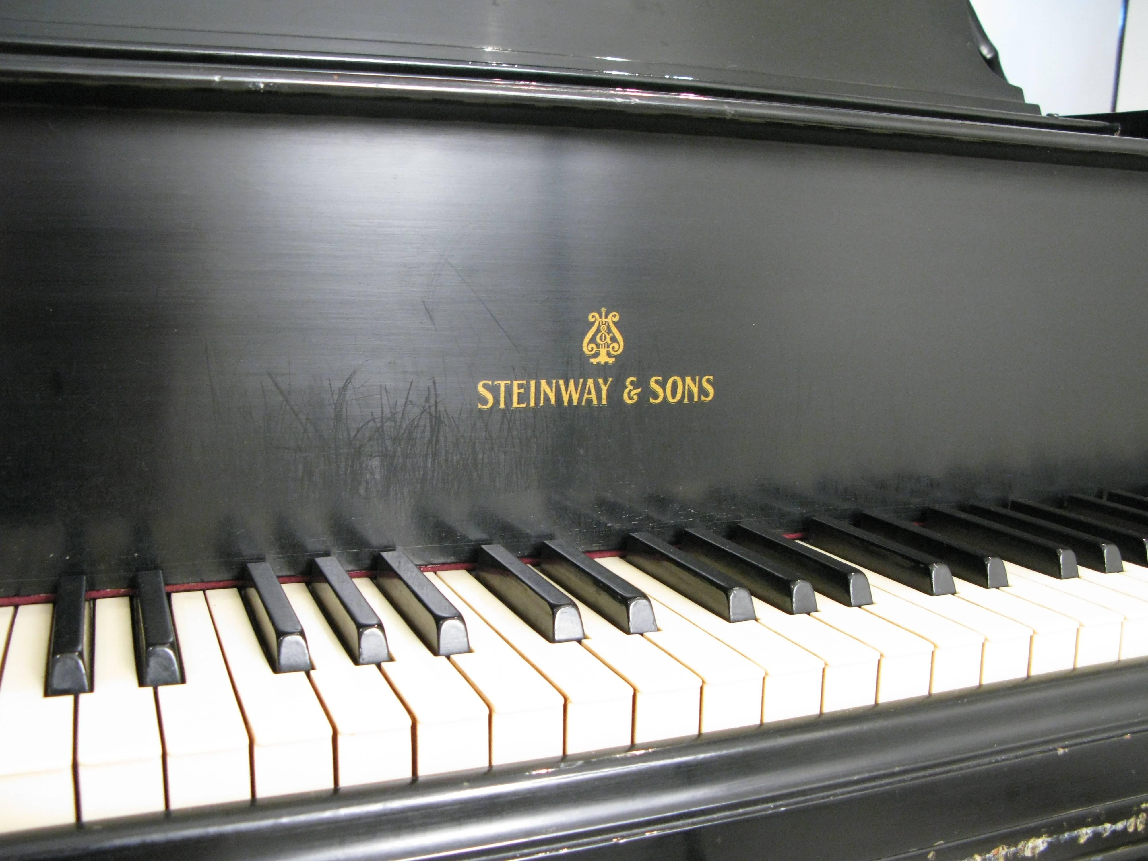 Steinway & Sons 1912 Model M Ebony Piano 2