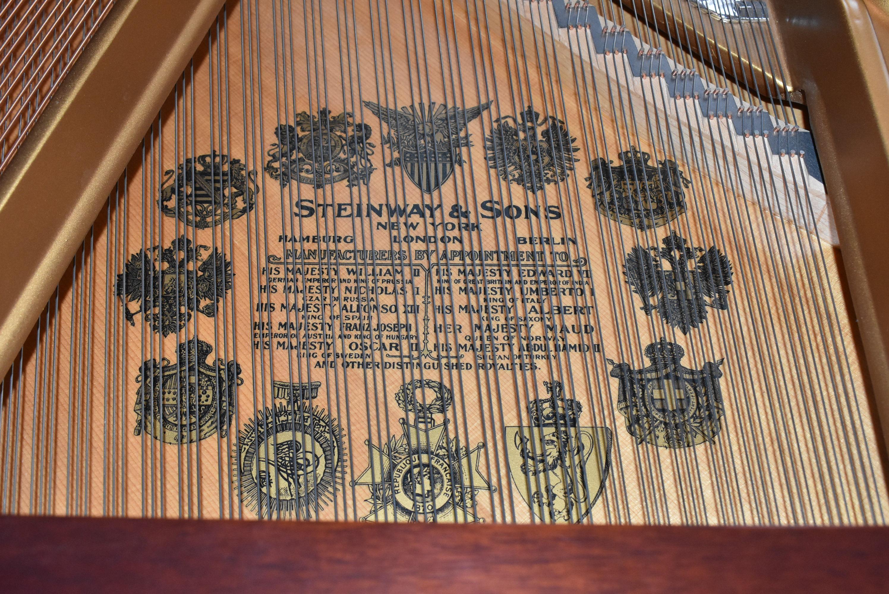 Legno Steinway & Sons 1929 Pianoforte a coda modello L.A. con panca corrispondente