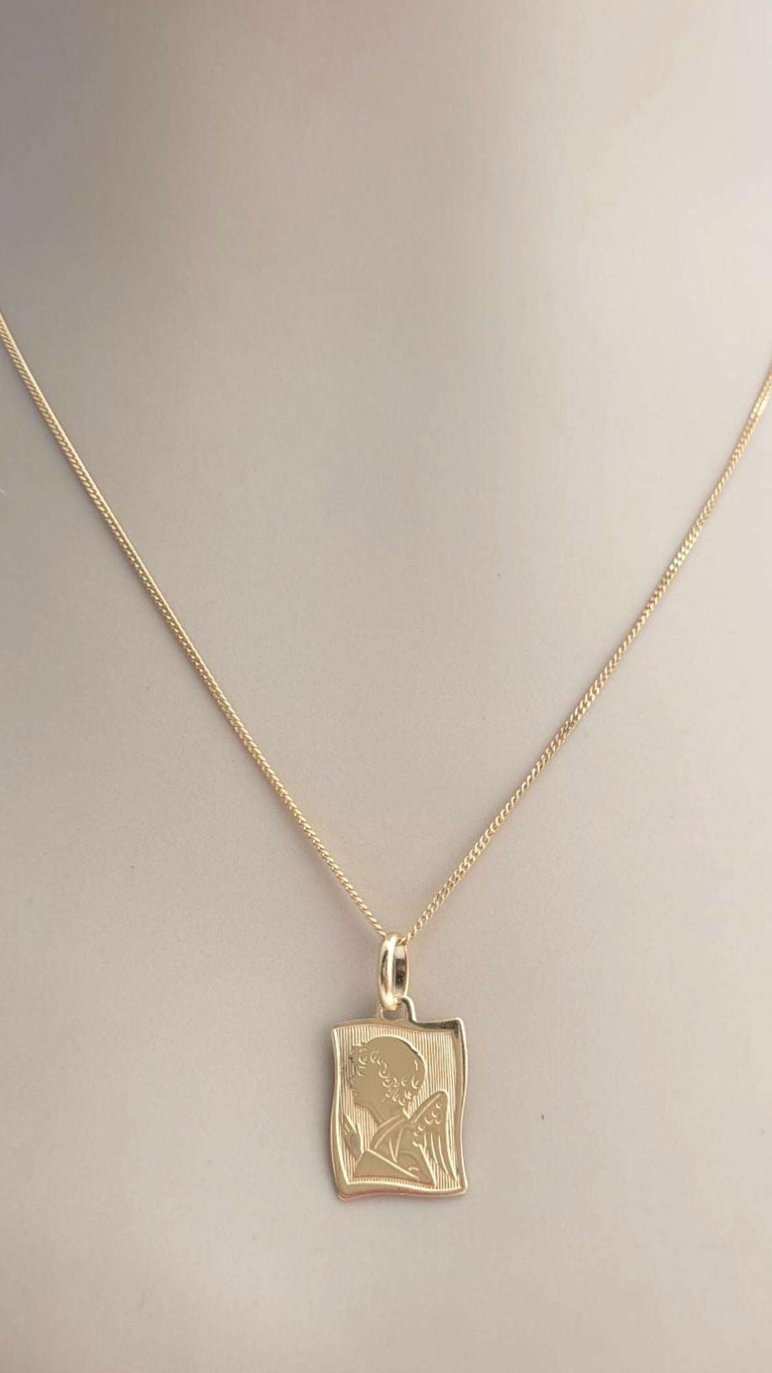 Stella 18K Yellow Gold Praying Angel Pendant #21053 For Sale 1
