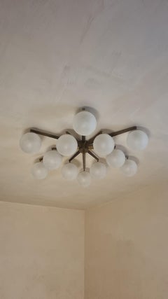 Stella a 12 ceiling lamp in the style of Angelo Lelii for Arredoluce