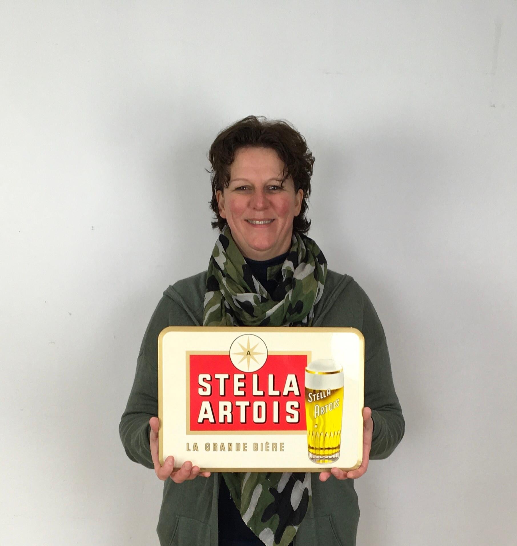 Modern Stella Artois Belgian Beer Sign by Rob Otten, 1960s For Sale