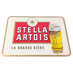 Vintage Stella Artois Belgian Beer Sign by Rob Otten, 1960s