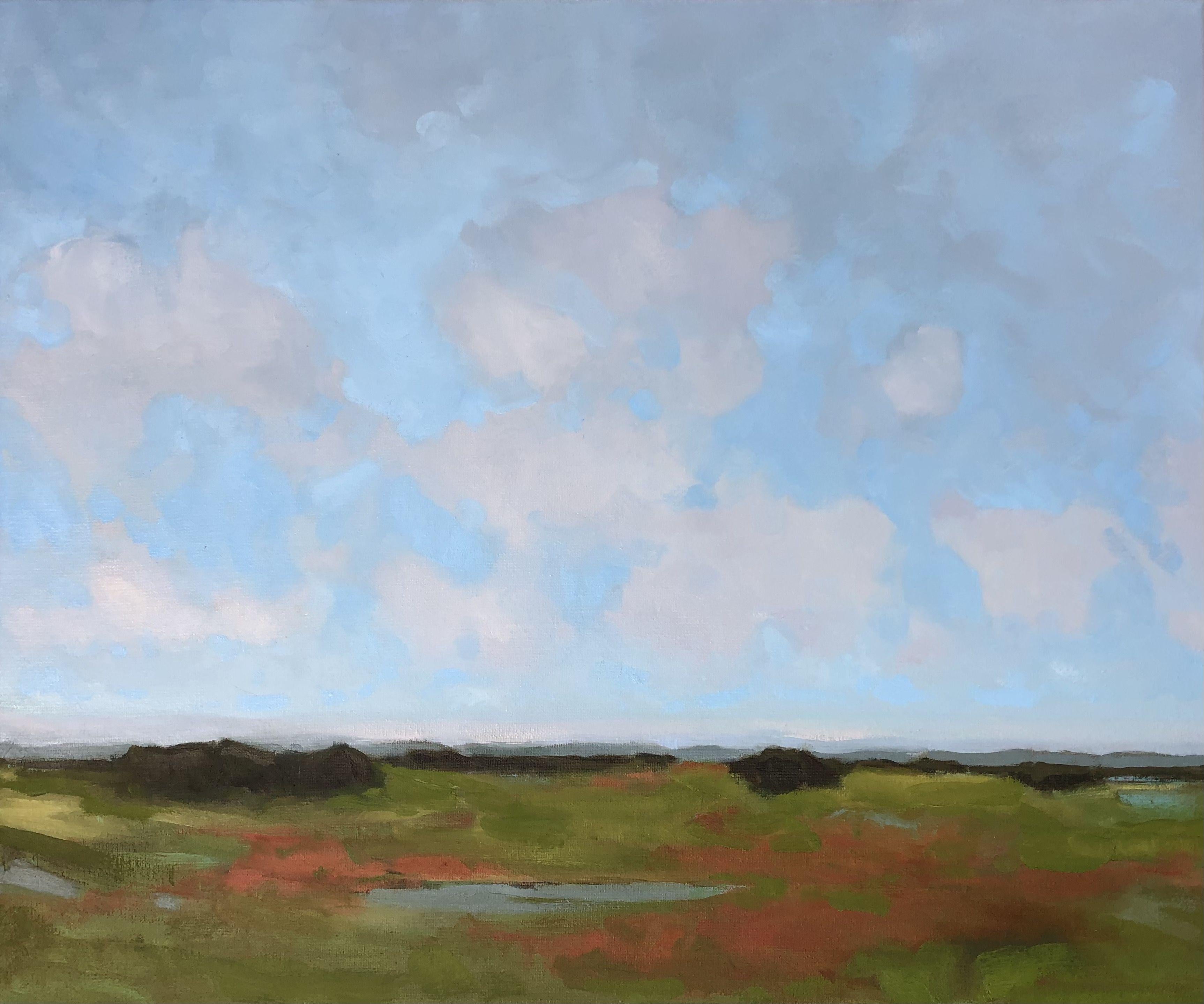 Vista, peinture, huile sur toile - Painting de Stella Burggraaf 