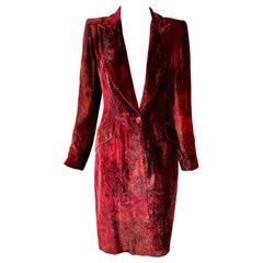 Stella Cadante Paris Custom Velvet Single Breasted Princess Style Coat