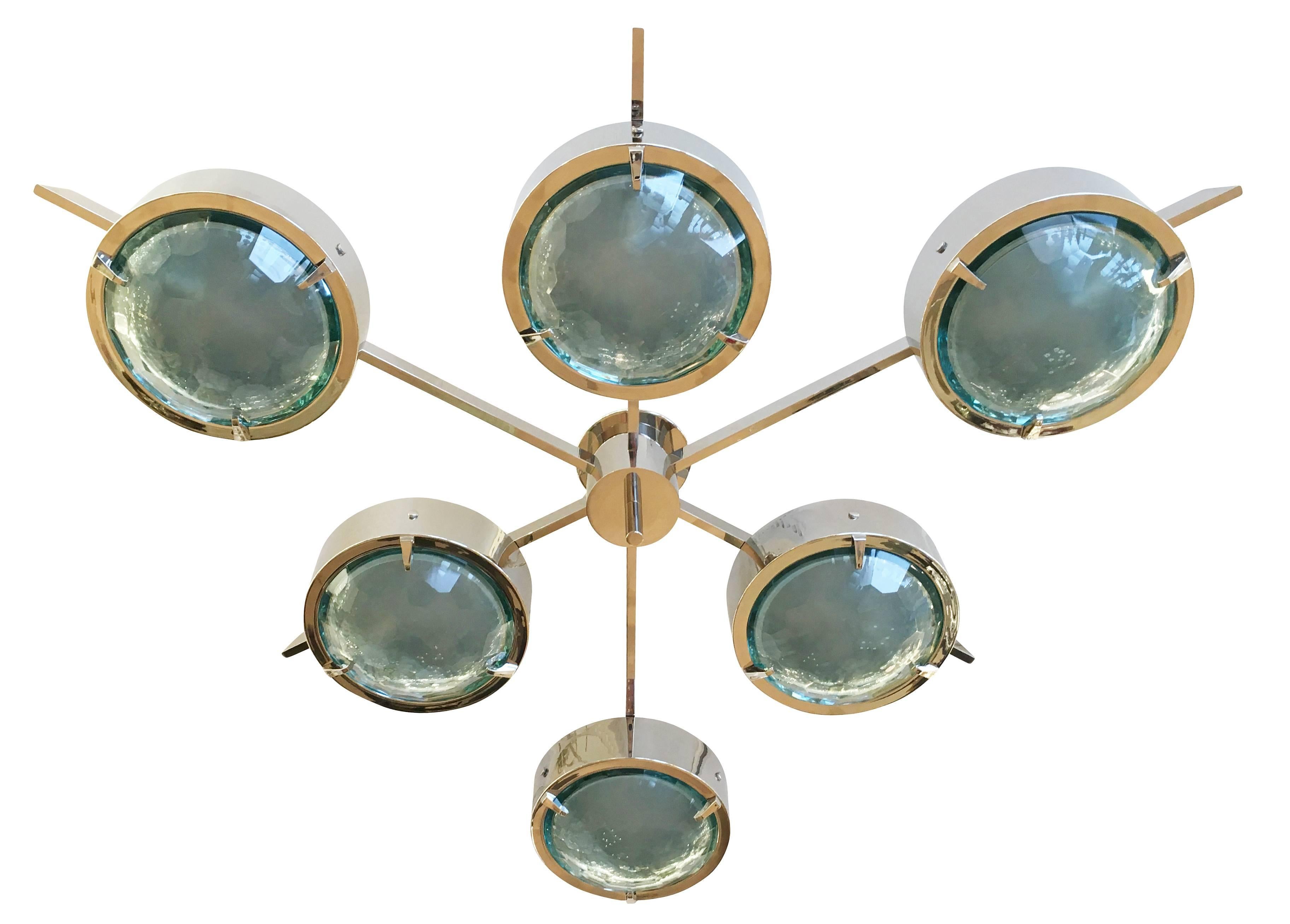 Modern Stella Ceiling Light by form A-Polished Nickel