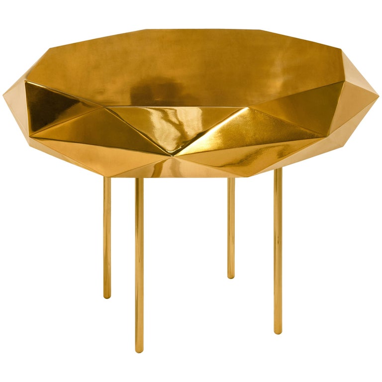 Stella Coffee Table Medium Gold by Nika Zupanc for Scarlet Splendour For Sale
