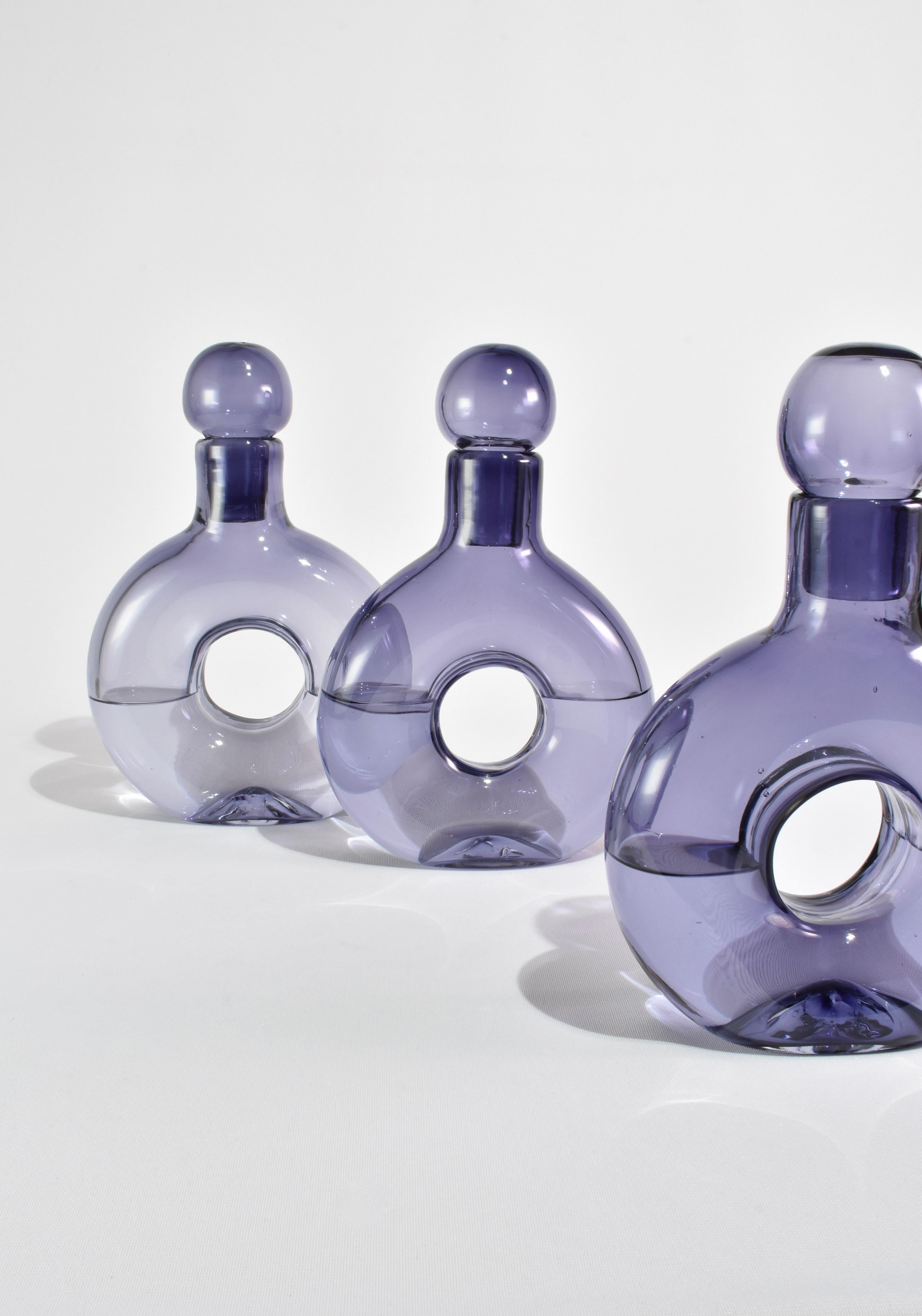 Contemporary Stella Decanter in Fig For Sale