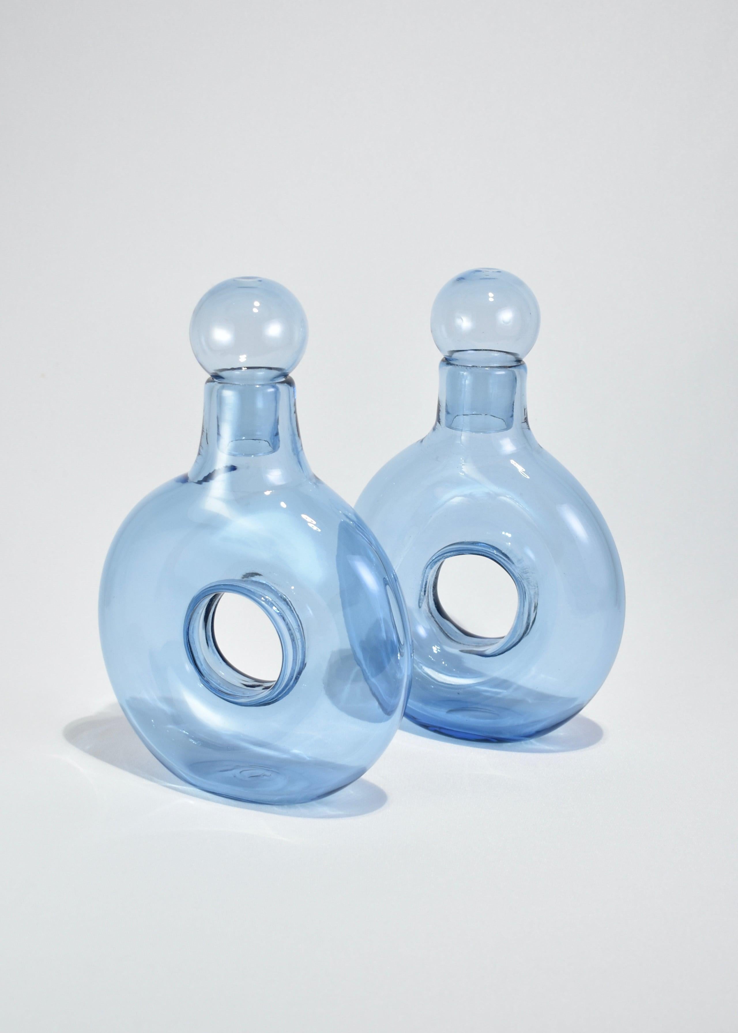 Blown Glass Stella Decanter in Piscine