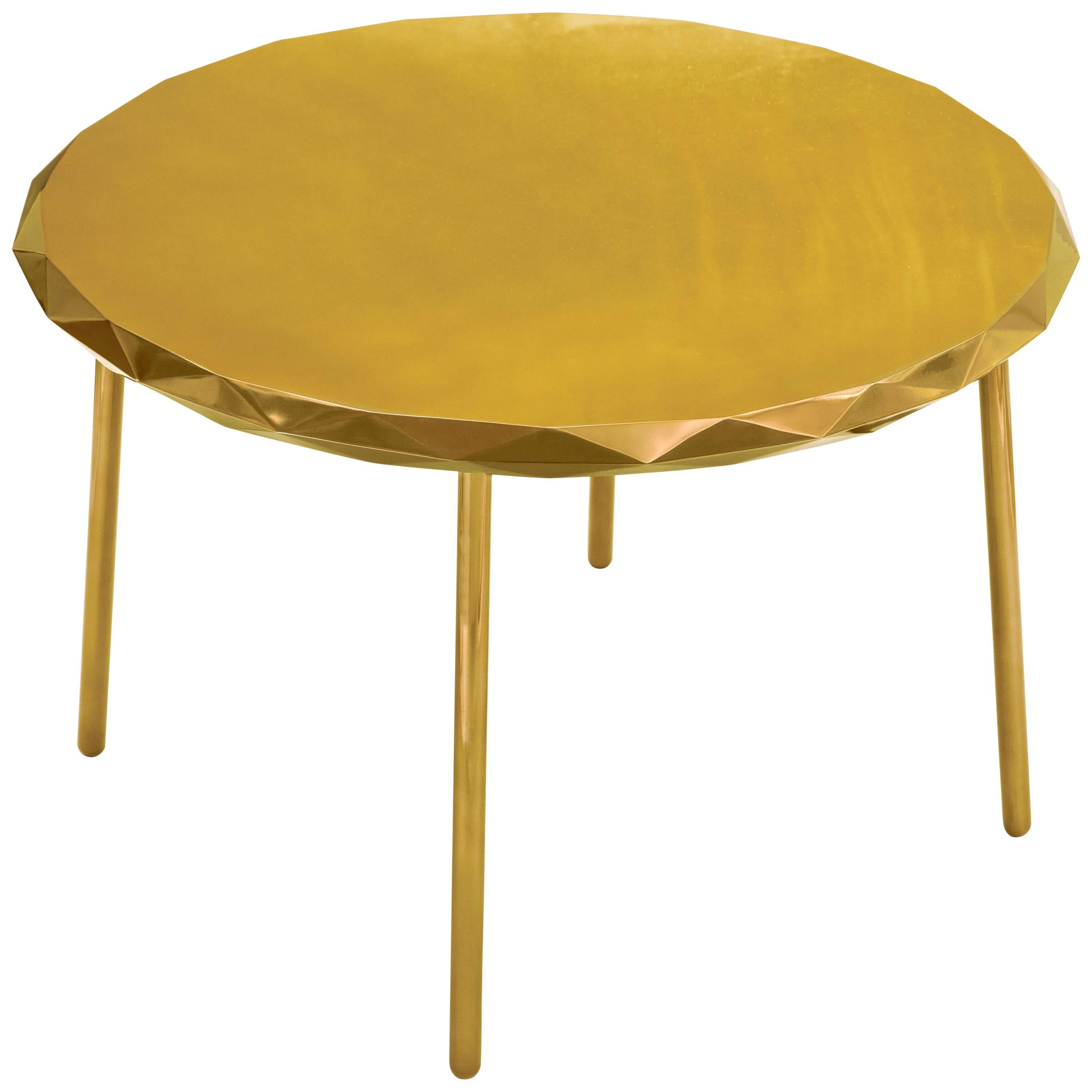 Stella Dining Table Gold by Nika Zupanc for Scarlet Splendour For Sale