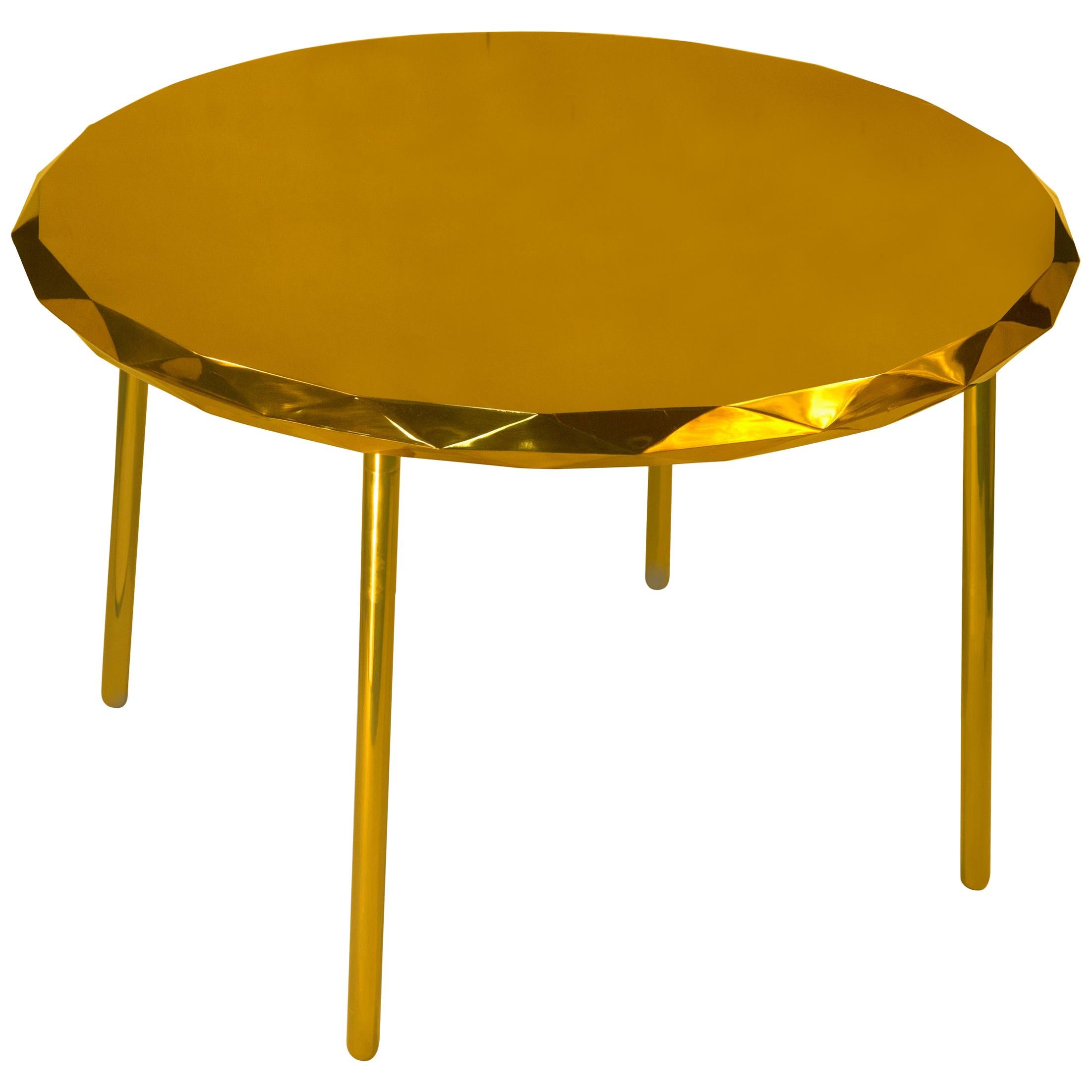 Stella Dining Table Gold by Nika Zupanc