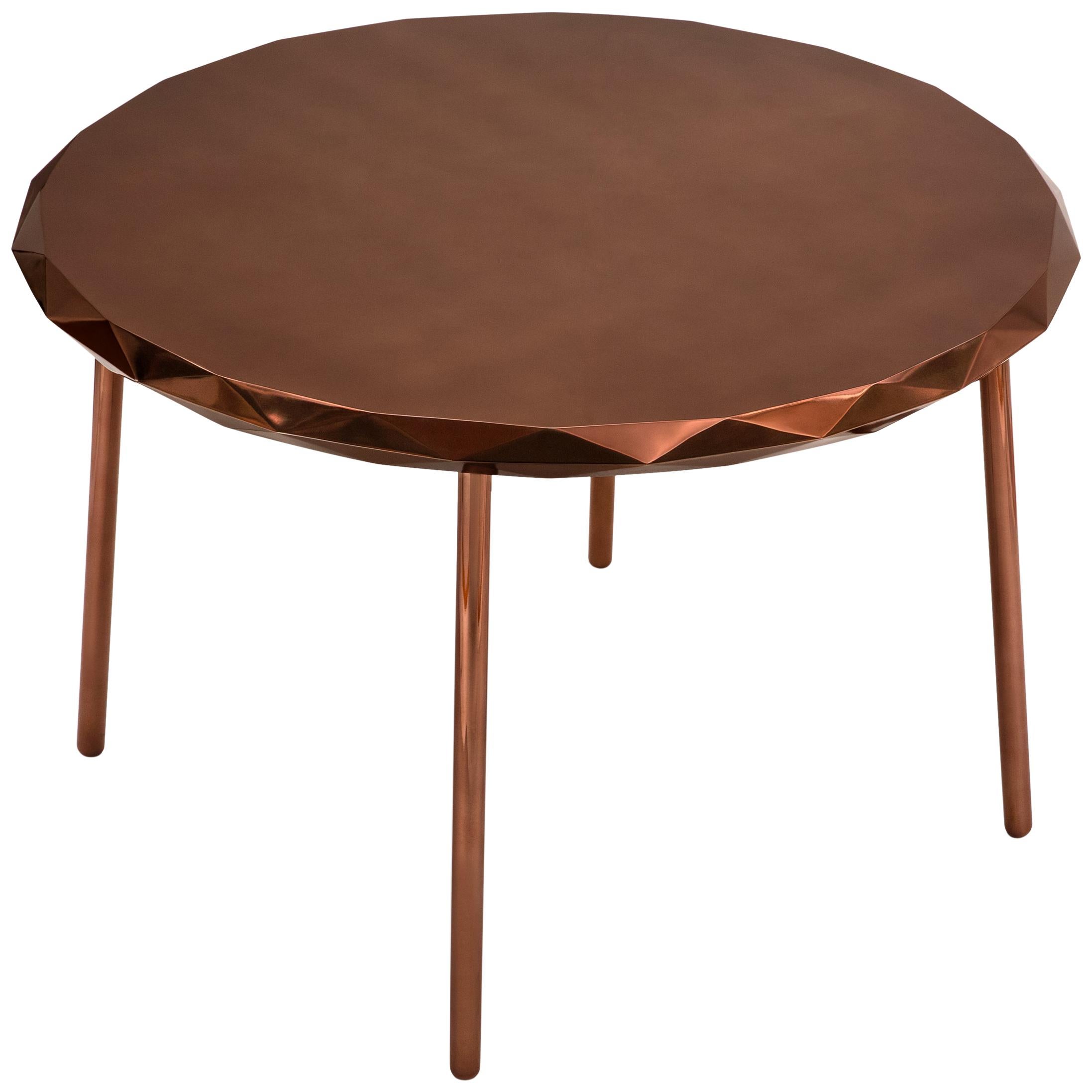 Stella Dining Table Rose Gold by Nika Zupanc For Sale