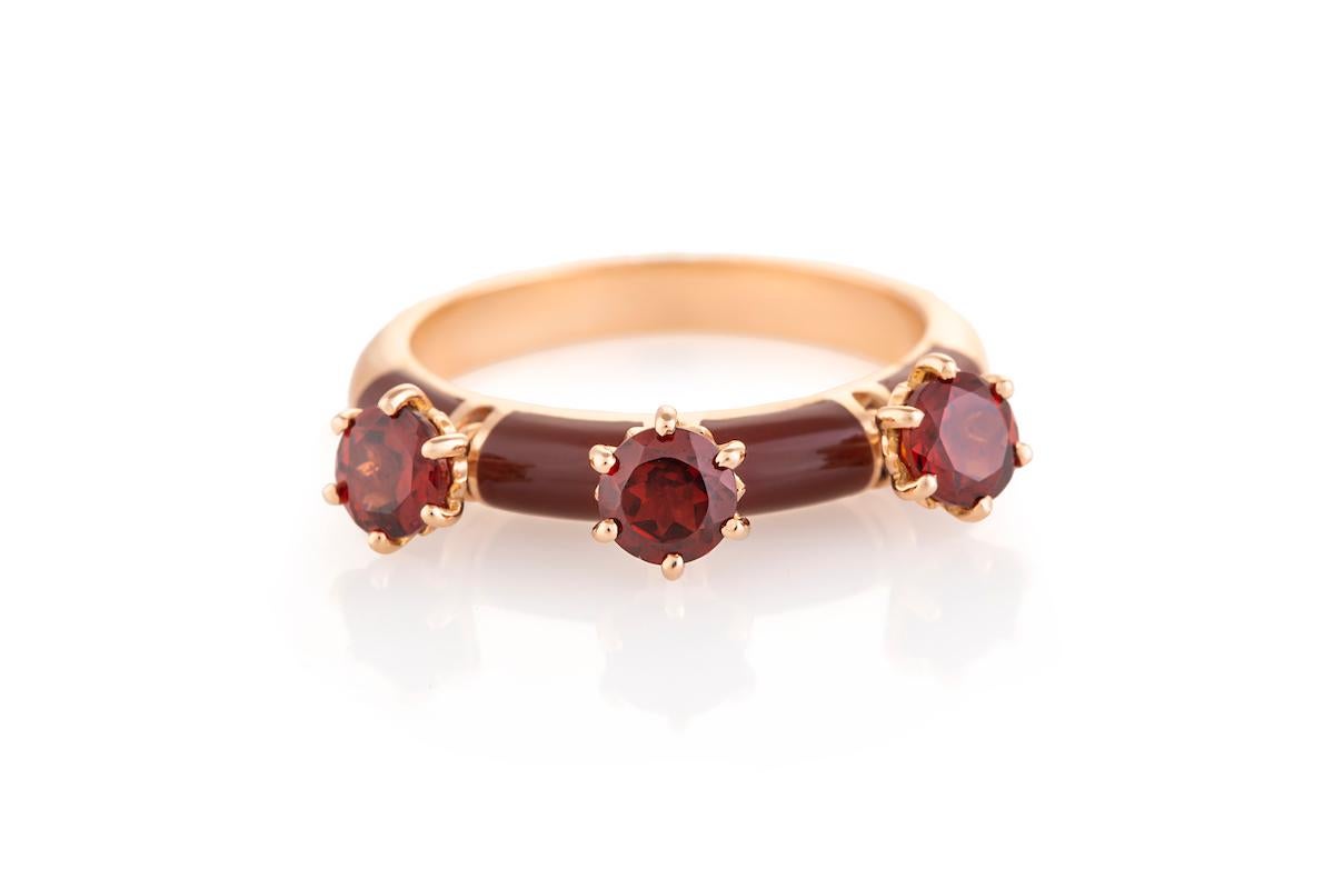 For Sale:  Stella Divina Berry Red Ring by Joanna Achkar 2